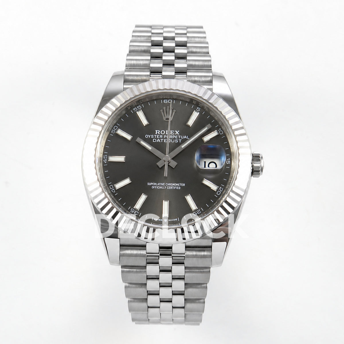 Rolex Datejust 41 126334 Grey Stick Dial Jubilee Clean Plus JH3235 V2