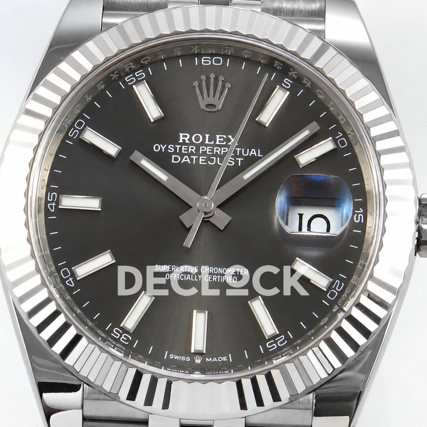 Rolex Datejust 41 126334 Grey Stick Dial Jubilee Clean Plus JH3235 V2