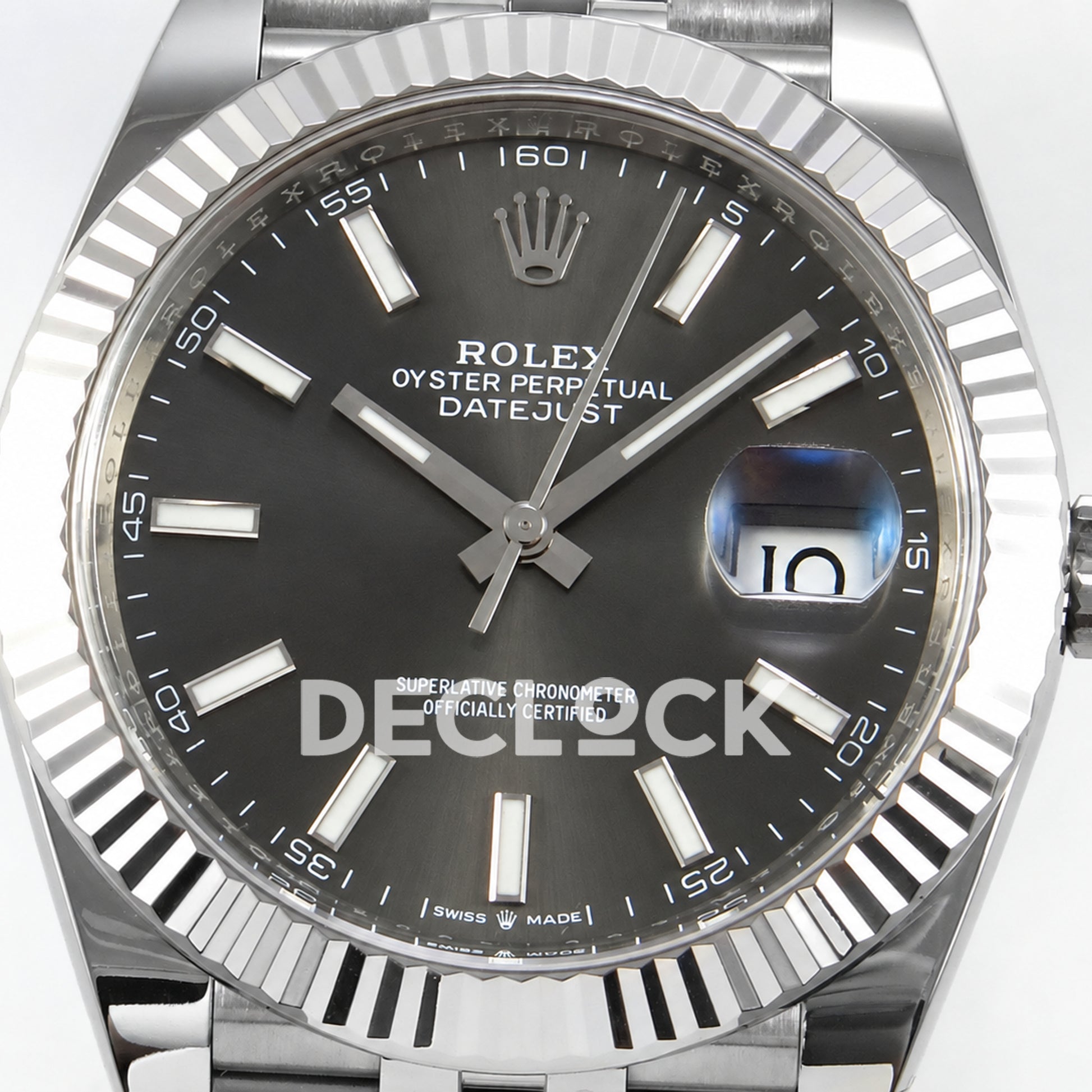 Rolex Datejust 41 126334 Grey Stick Dial Jubilee Clean Plus JH3235 V2