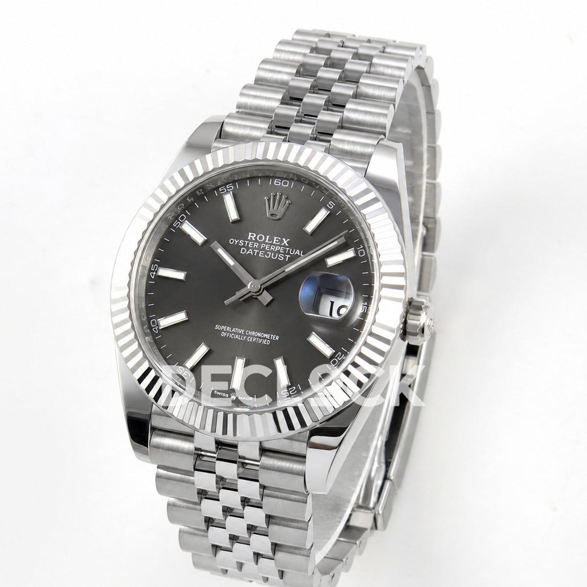 Rolex Datejust 41 126334 Grey Stick Dial Jubilee Clean Plus JH3235 V2