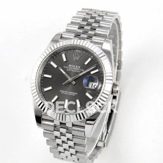 Rolex Datejust 41 126334 Grey Stick Dial Jubilee Clean Plus JH3235 V2
