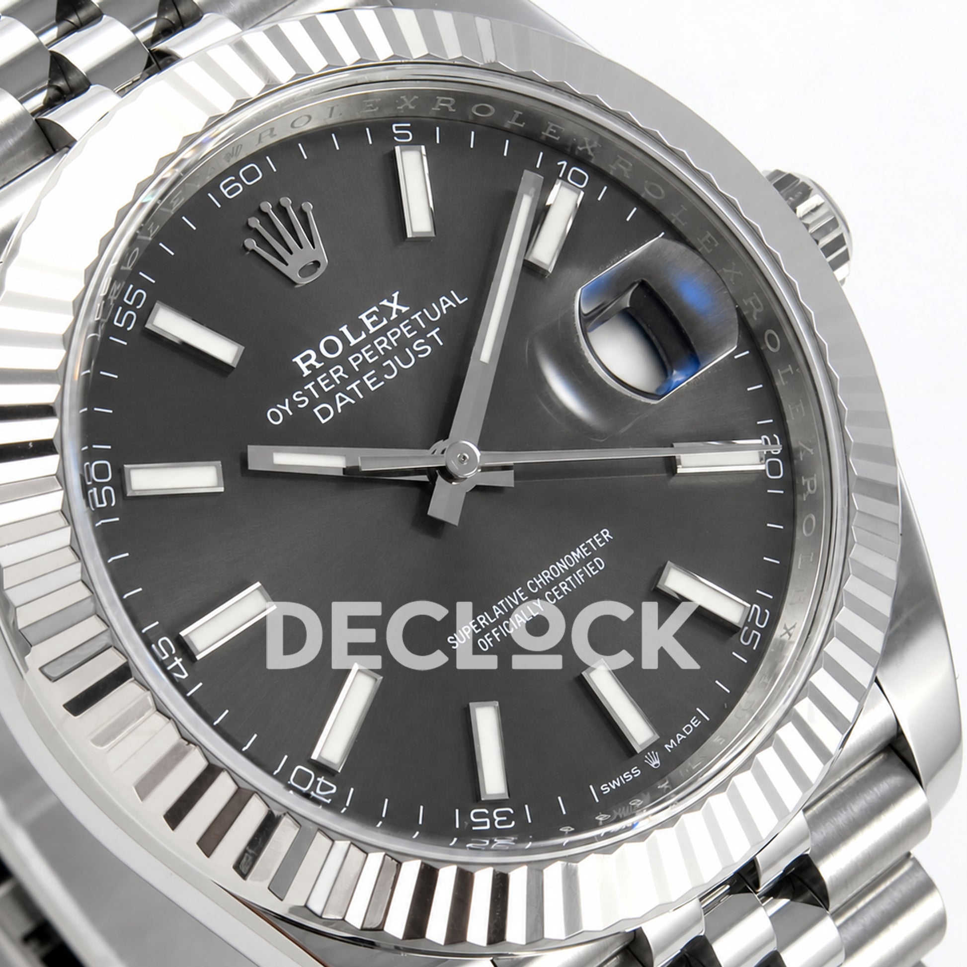 Rolex Datejust 41 126334 Grey Stick Dial Jubilee Clean Plus JH3235 V2