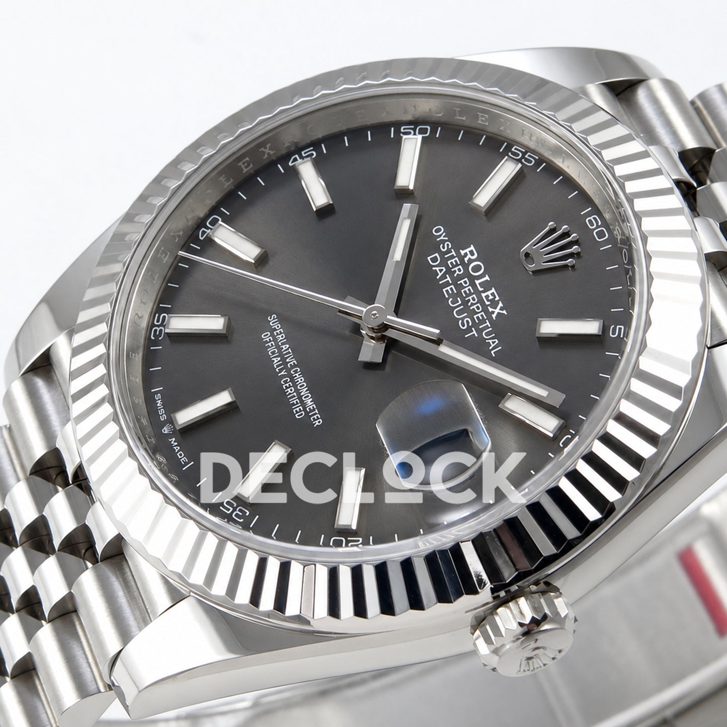 Rolex Datejust 41 126334 Grey Stick Dial Jubilee Clean Plus JH3235 V2