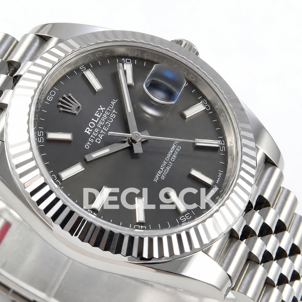 Rolex Datejust 41 126334 Grey Stick Dial Jubilee Clean Plus JH3235 V2