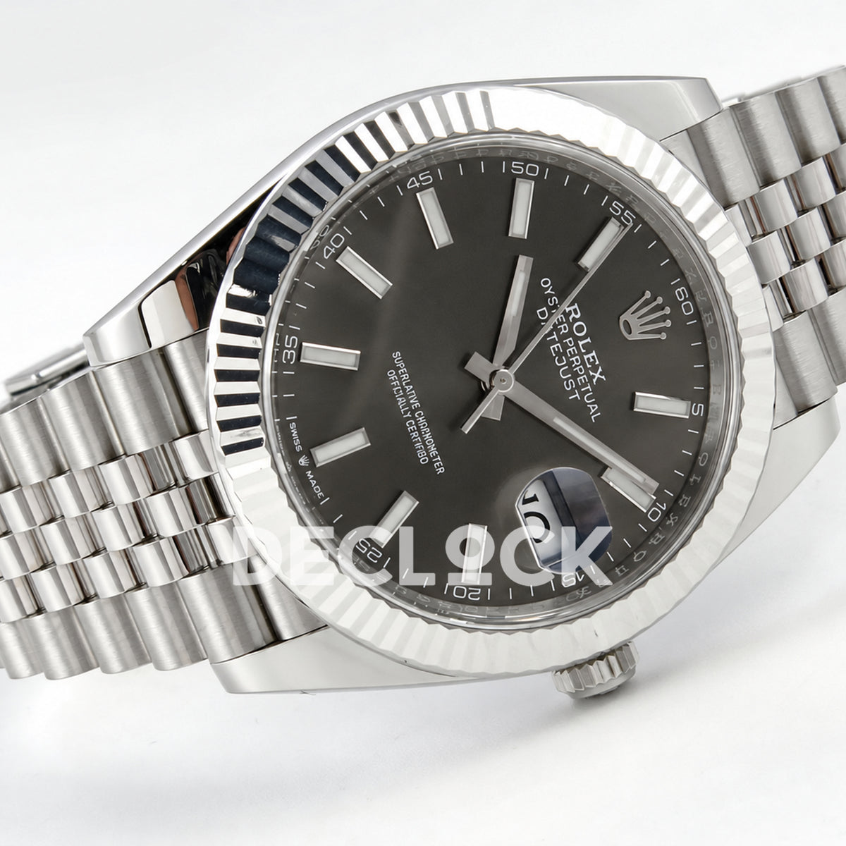 Rolex Datejust 41 126334 Grey Stick Dial Jubilee Clean Plus JH3235 V2
