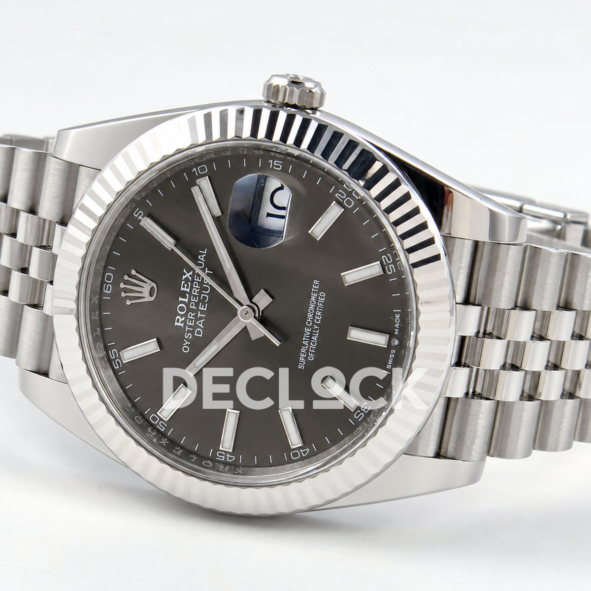 Rolex Datejust 41 126334 Grey Stick Dial Jubilee Clean Plus JH3235 V2