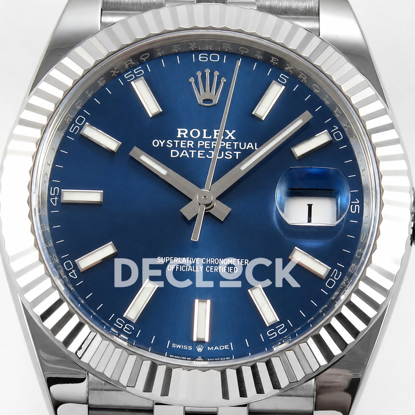 Rolex Datejust 41 126334 Blue Stick Dial Jubilee Clean Plus JH3235 V2