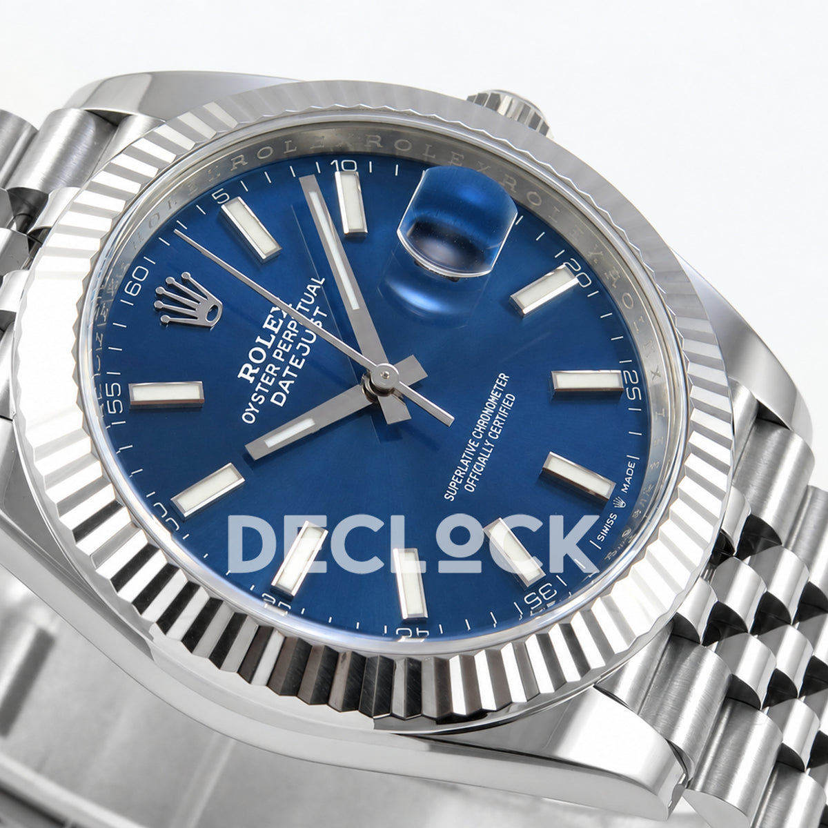 Rolex Datejust 41 126334 Blue Stick Dial Jubilee Clean Plus JH3235 V2