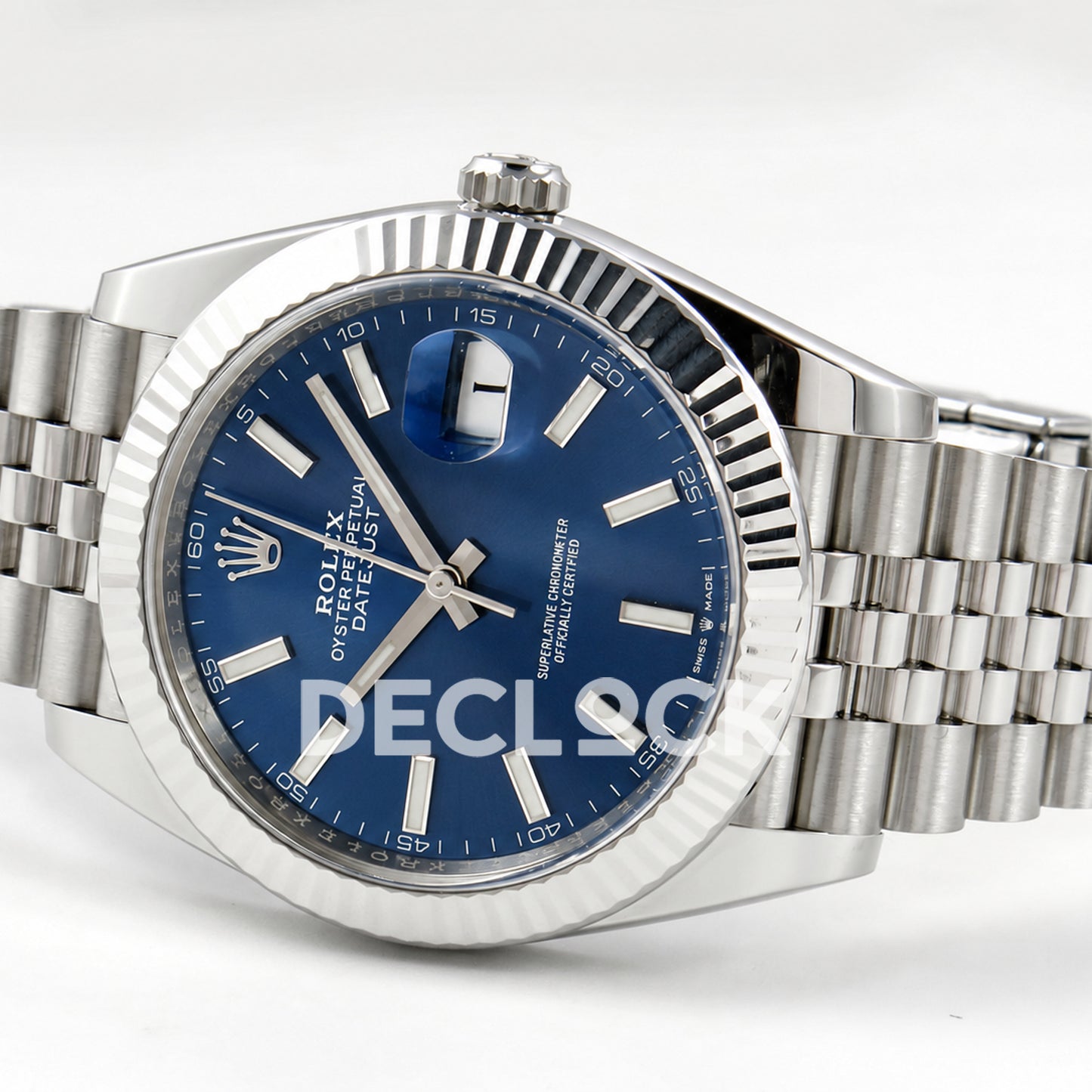 Rolex Datejust 41 126334 Blue Stick Dial Jubilee Clean Plus JH3235 V2