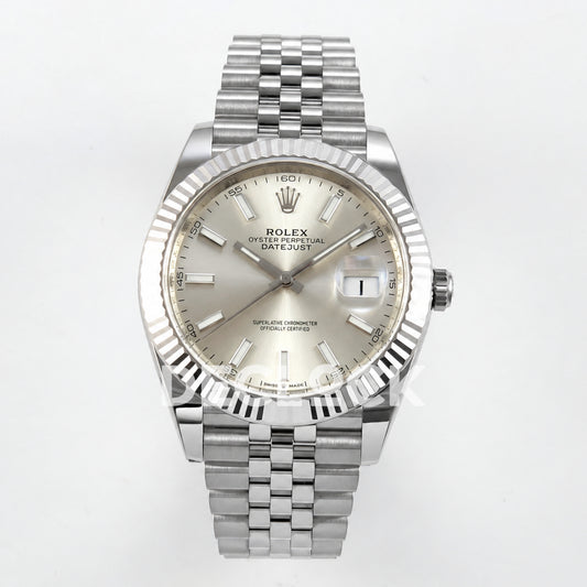 Rolex Datejust 41 126334 Silver Stick Dial Jubilee Clean Plus JH3235 V2