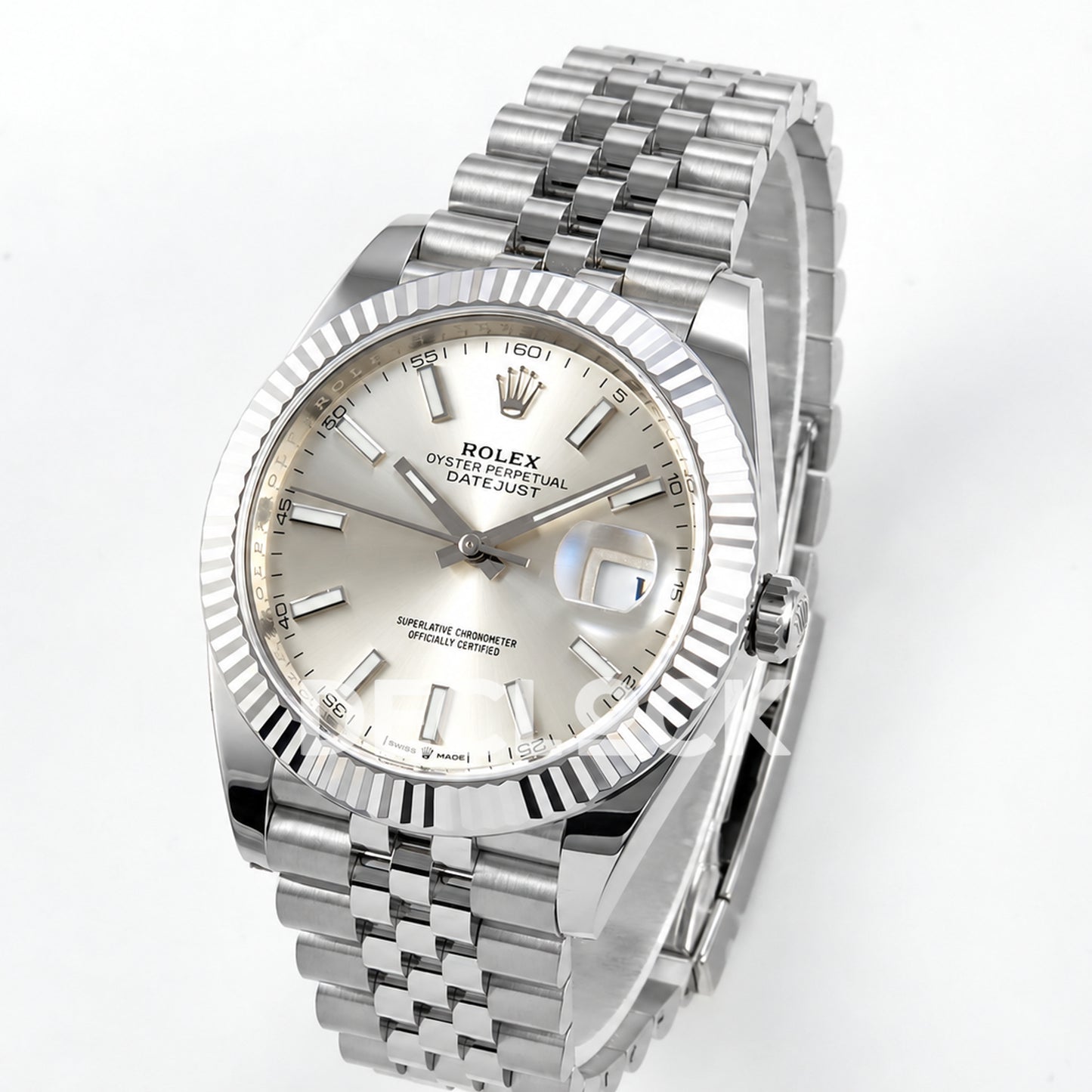 Rolex Datejust 41 126334 Silver Stick Dial Jubilee Clean Plus JH3235 V2