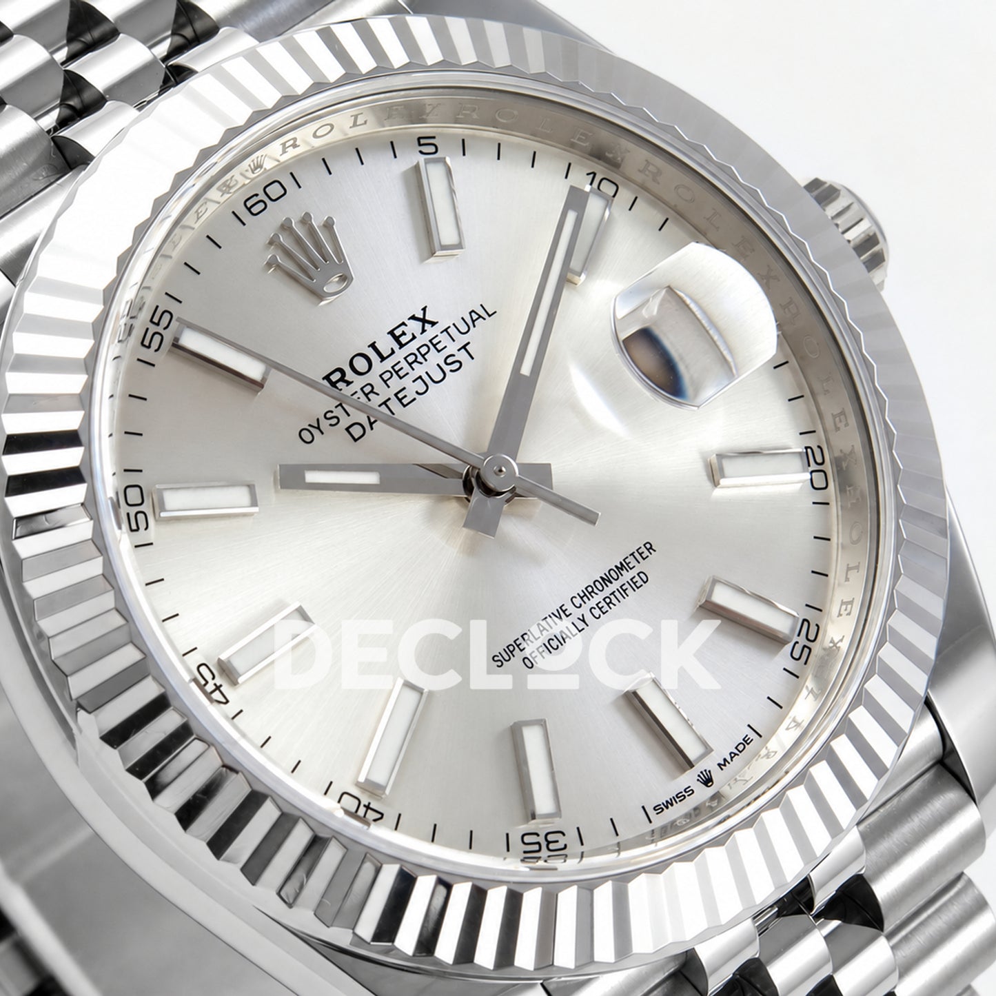Rolex Datejust 41 126334 Silver Stick Dial Jubilee Clean Plus JH3235 V2