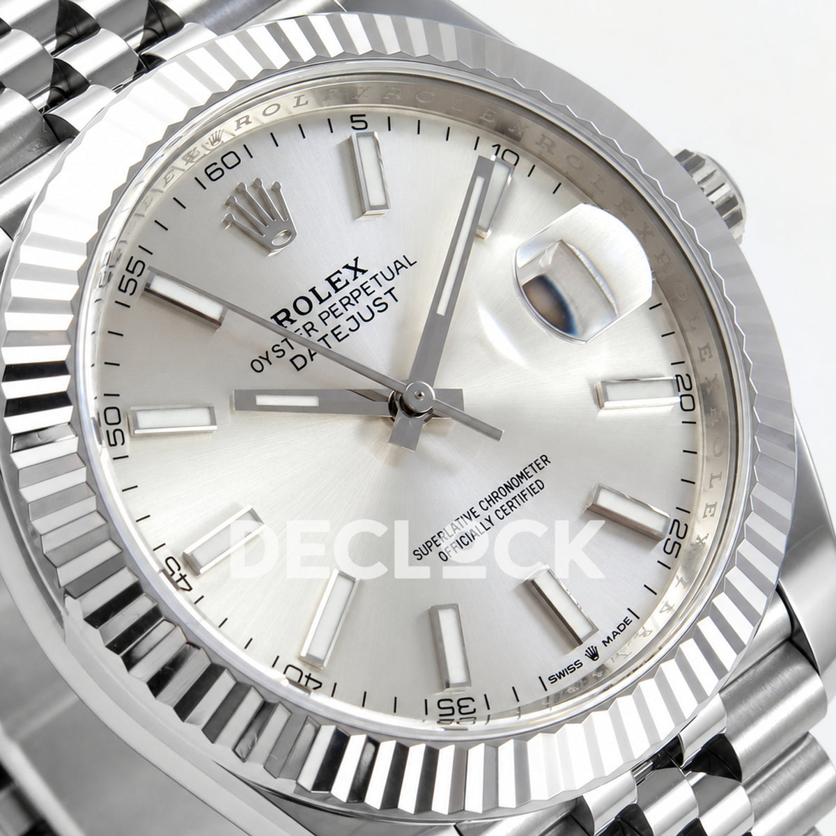 Rolex Datejust 41 126334 Silver Stick Dial Jubilee Clean Plus JH3235 V2