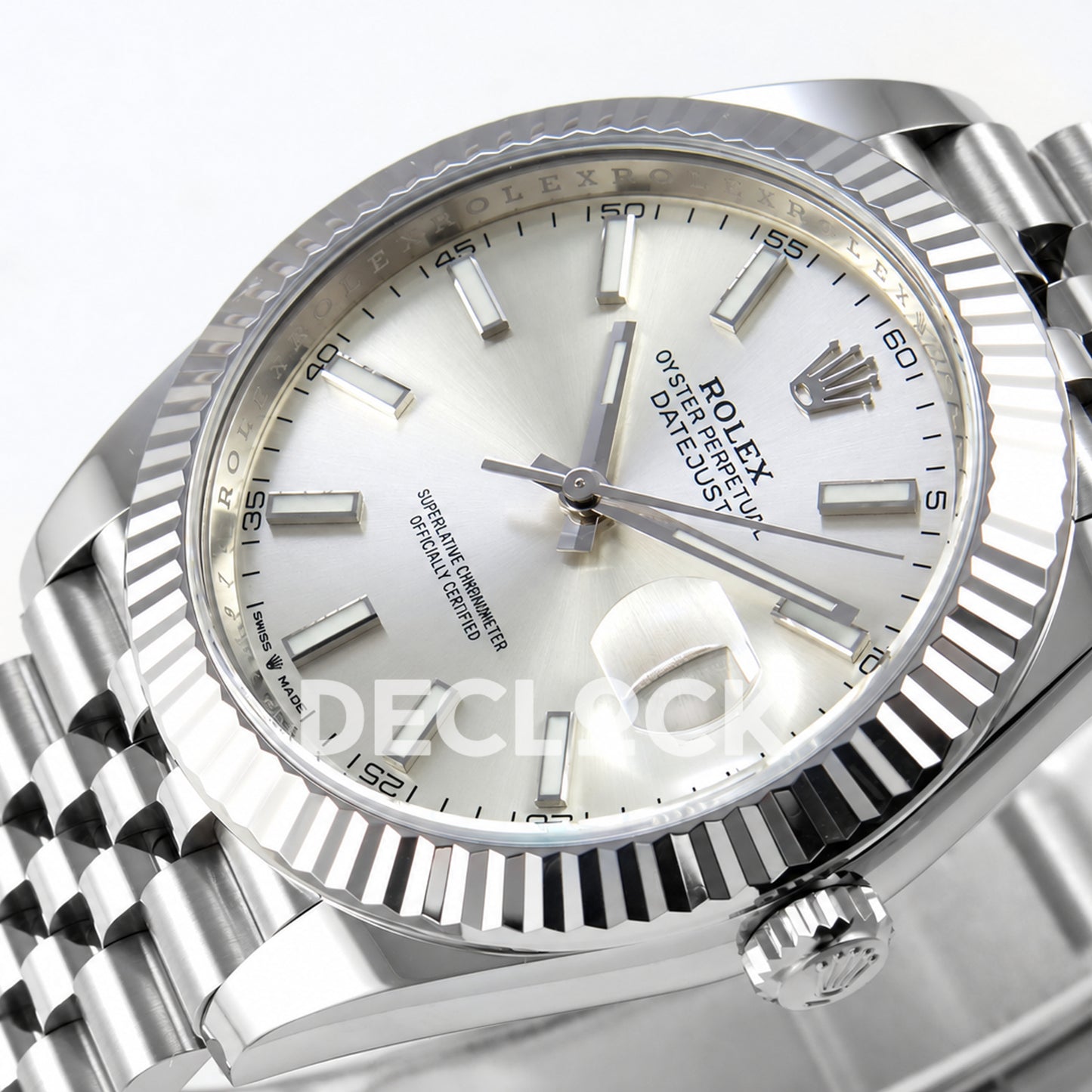 Rolex Datejust 41 126334 Silver Stick Dial Jubilee Clean Plus JH3235 V2