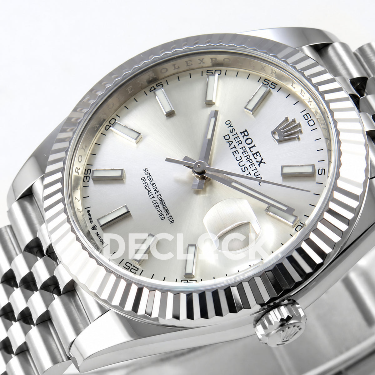 Rolex Datejust 41 126334 Silver Stick Dial Jubilee Clean Plus JH3235 V2