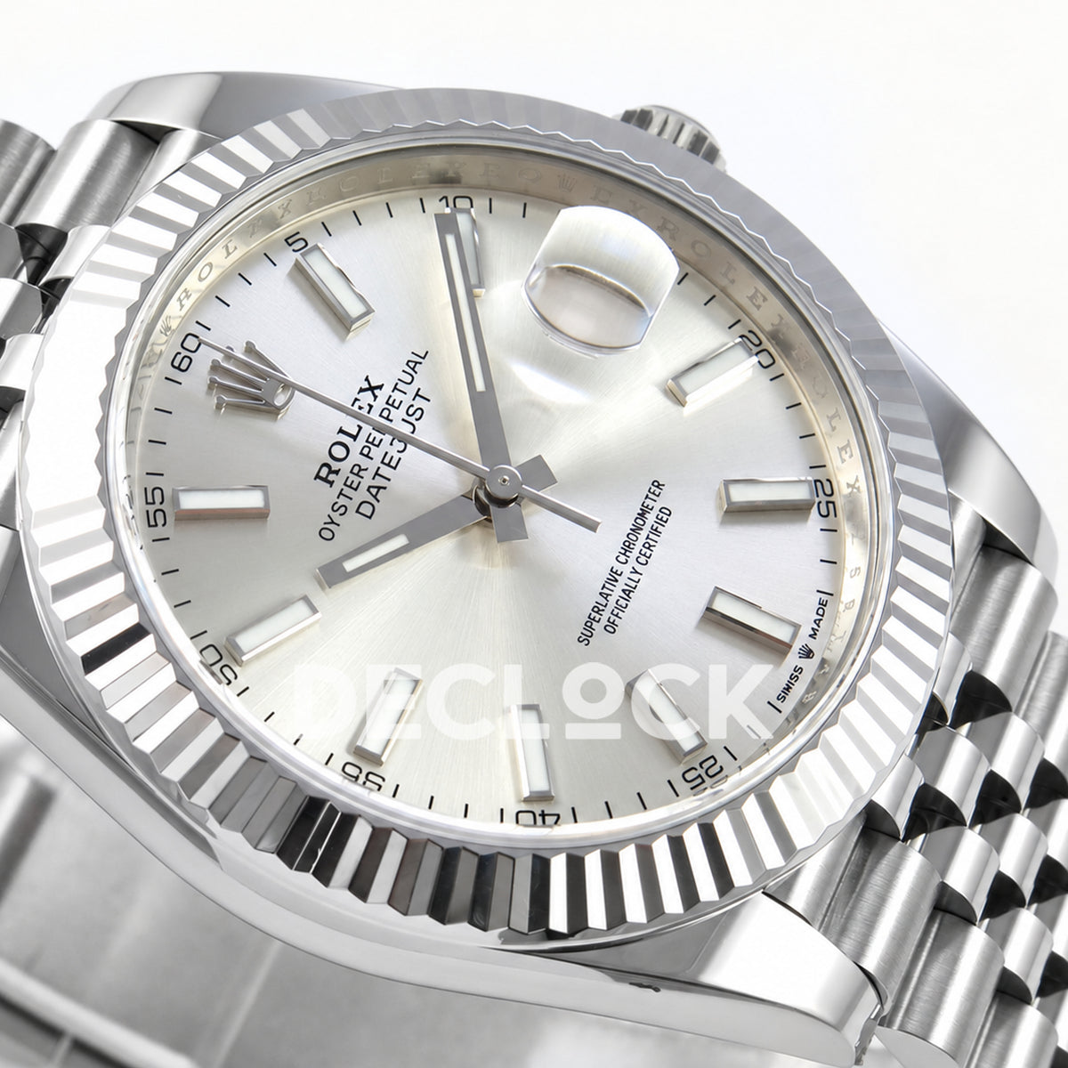 Rolex Datejust 41 126334 Silver Stick Dial Jubilee Clean Plus JH3235 V2