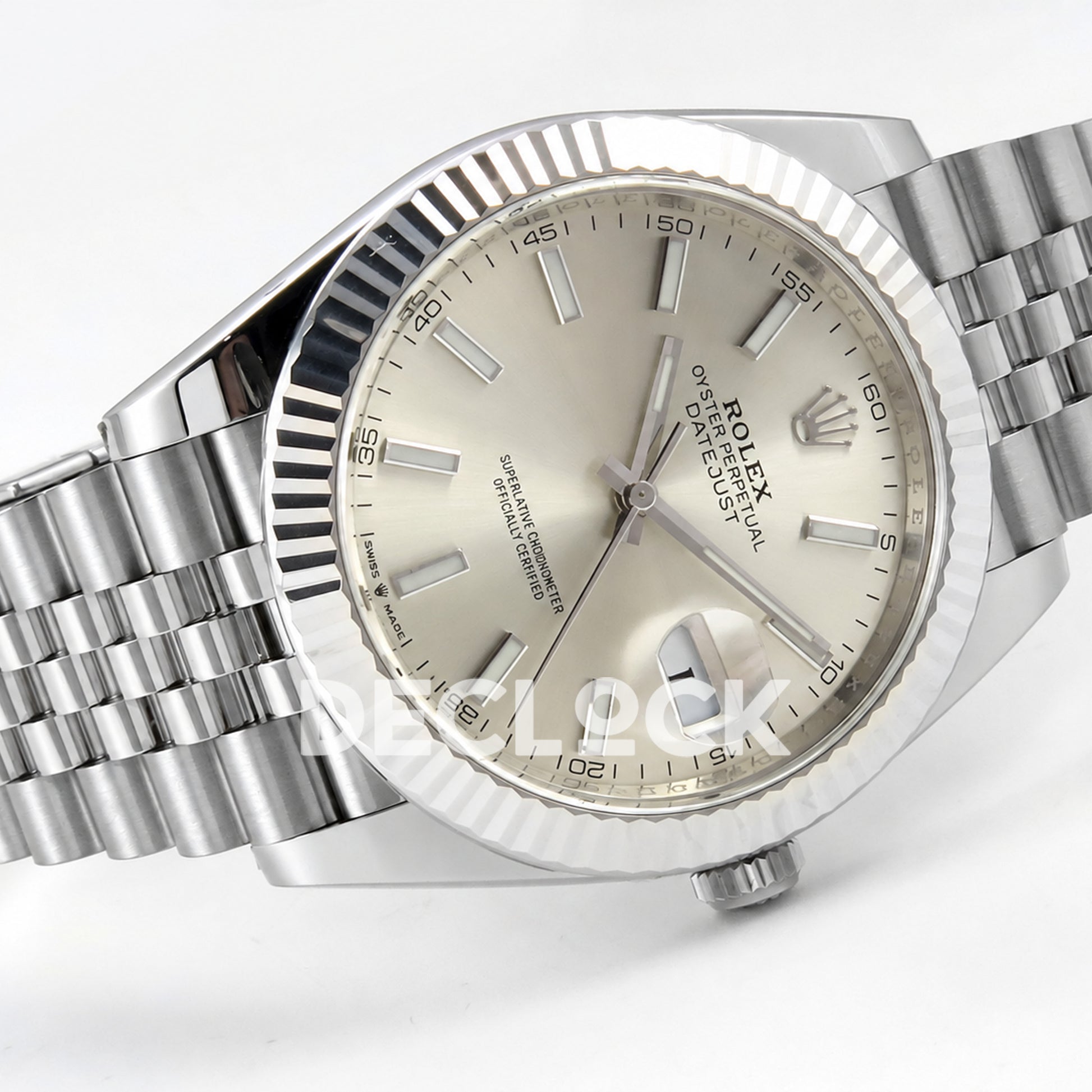Rolex Datejust 41 126334 Silver Stick Dial Jubilee Clean Plus JH3235 V2