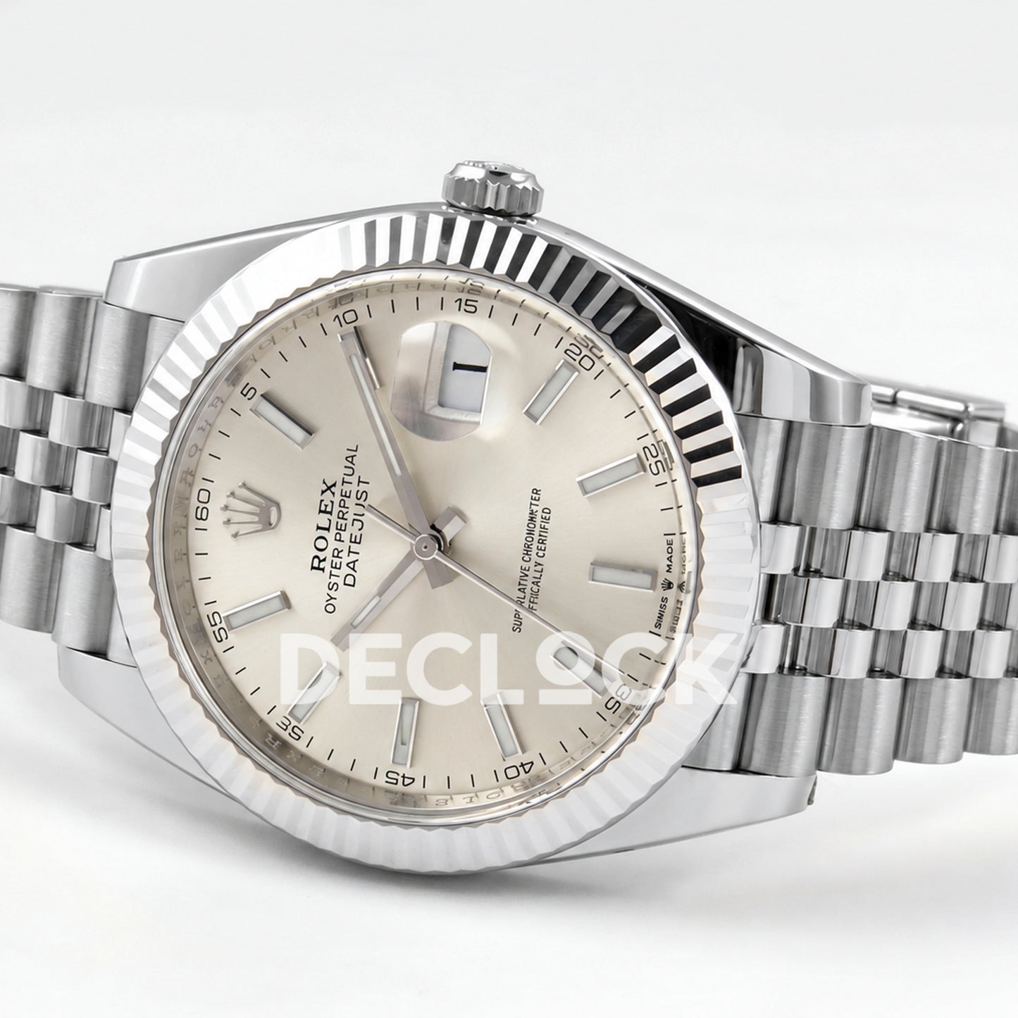 Rolex Datejust 41 126334 Silver Stick Dial Jubilee Clean Plus JH3235 V2
