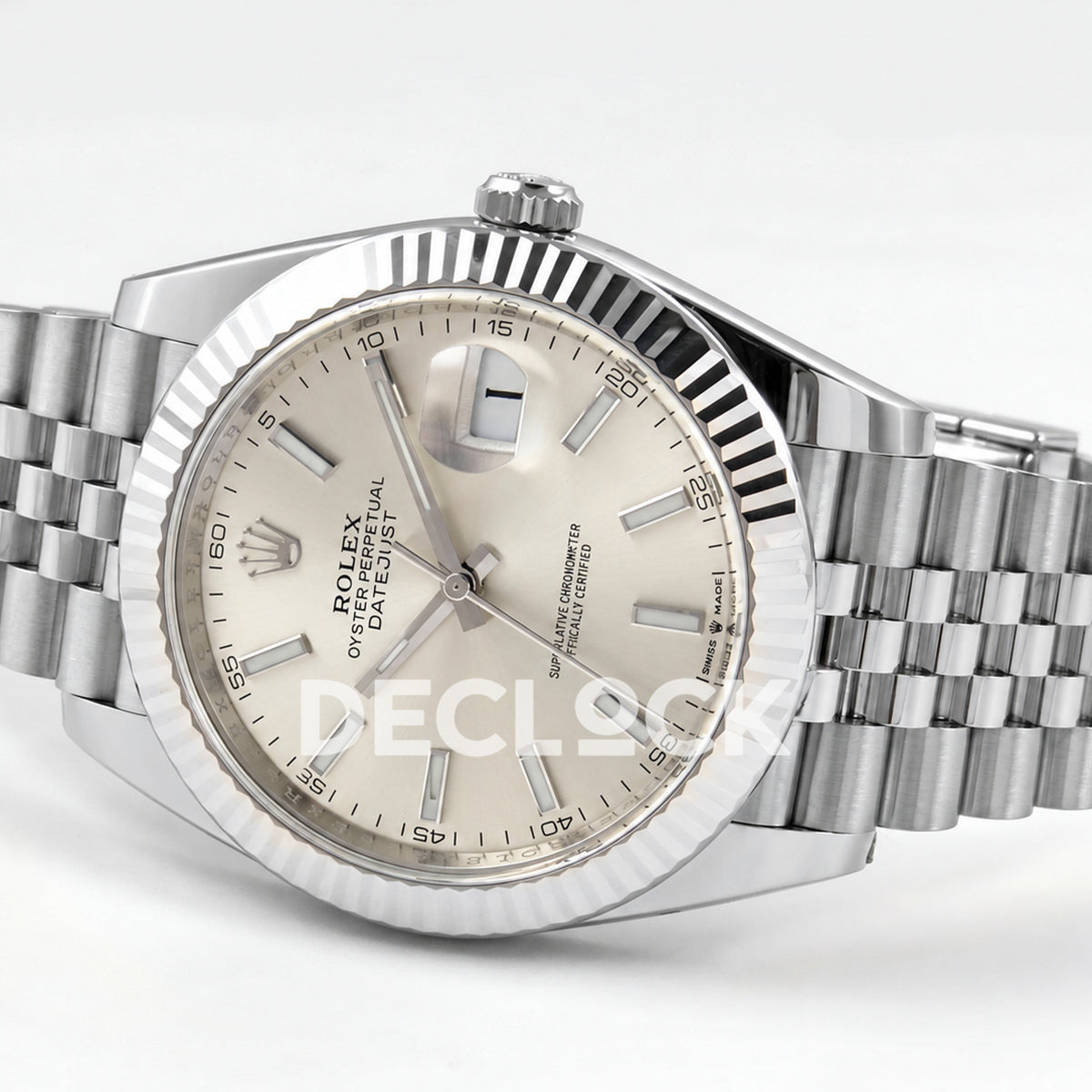 Rolex Datejust 41 126334 Silver Stick Dial Jubilee Clean Plus JH3235 V2