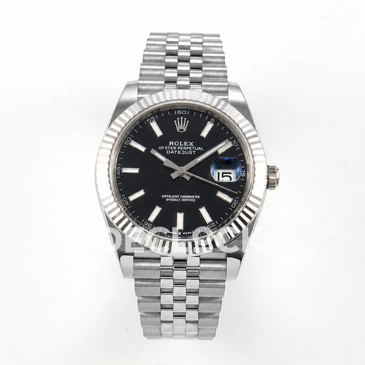 Rolex Datejust 41 126334 Black Stick Dial Jubilee Clean Plus JH3235 V2