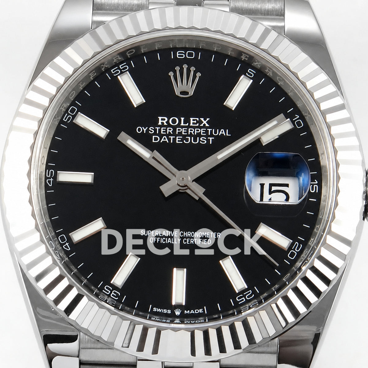 Rolex Datejust 41 126334 Black Stick Dial Jubilee Clean Plus JH3235 V2