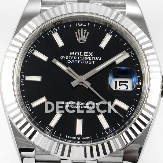 Rolex Datejust 41 126334 Black Stick Dial Jubilee Clean Plus JH3235 V2