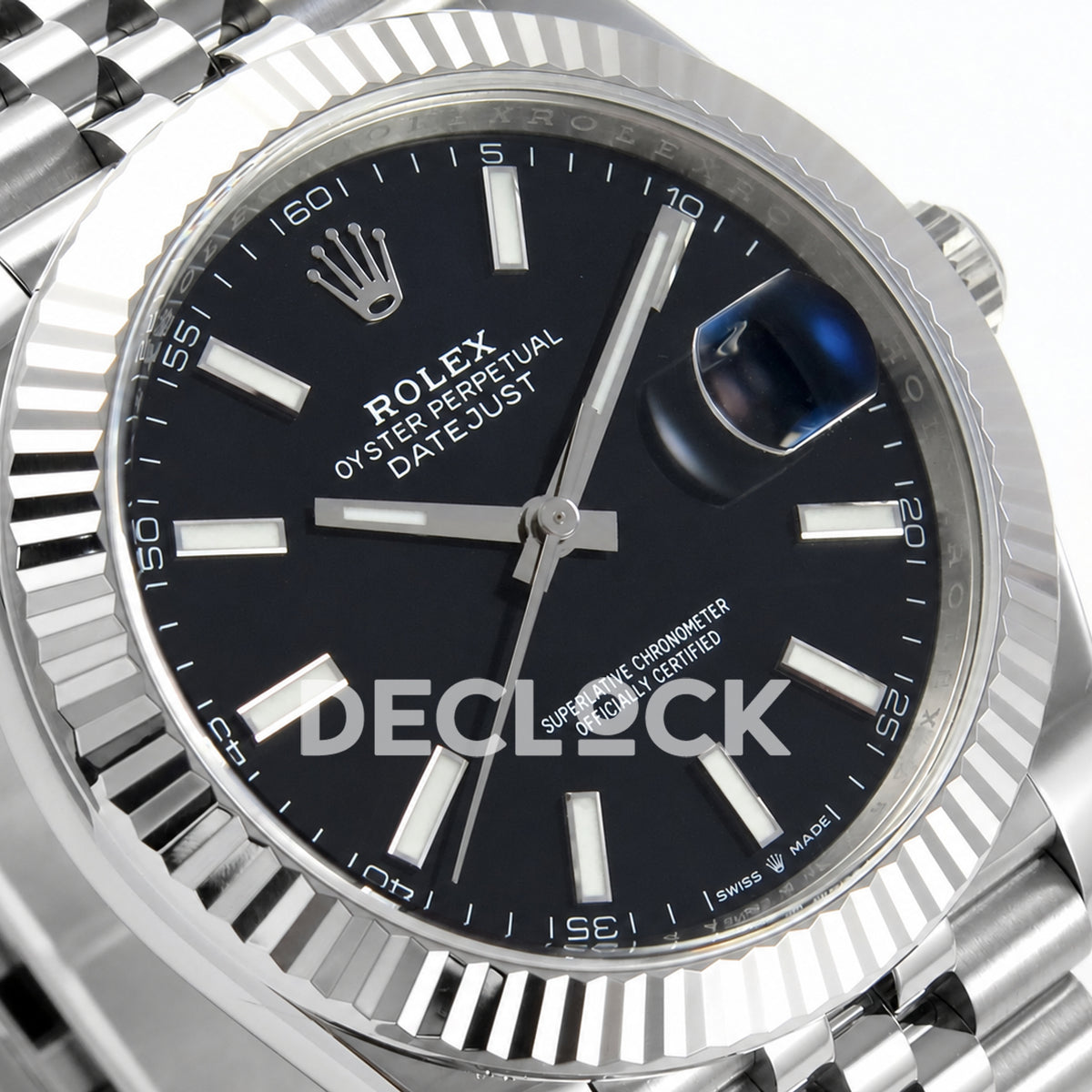 Rolex Datejust 41 126334 Black Stick Dial Jubilee Clean Plus JH3235 V2