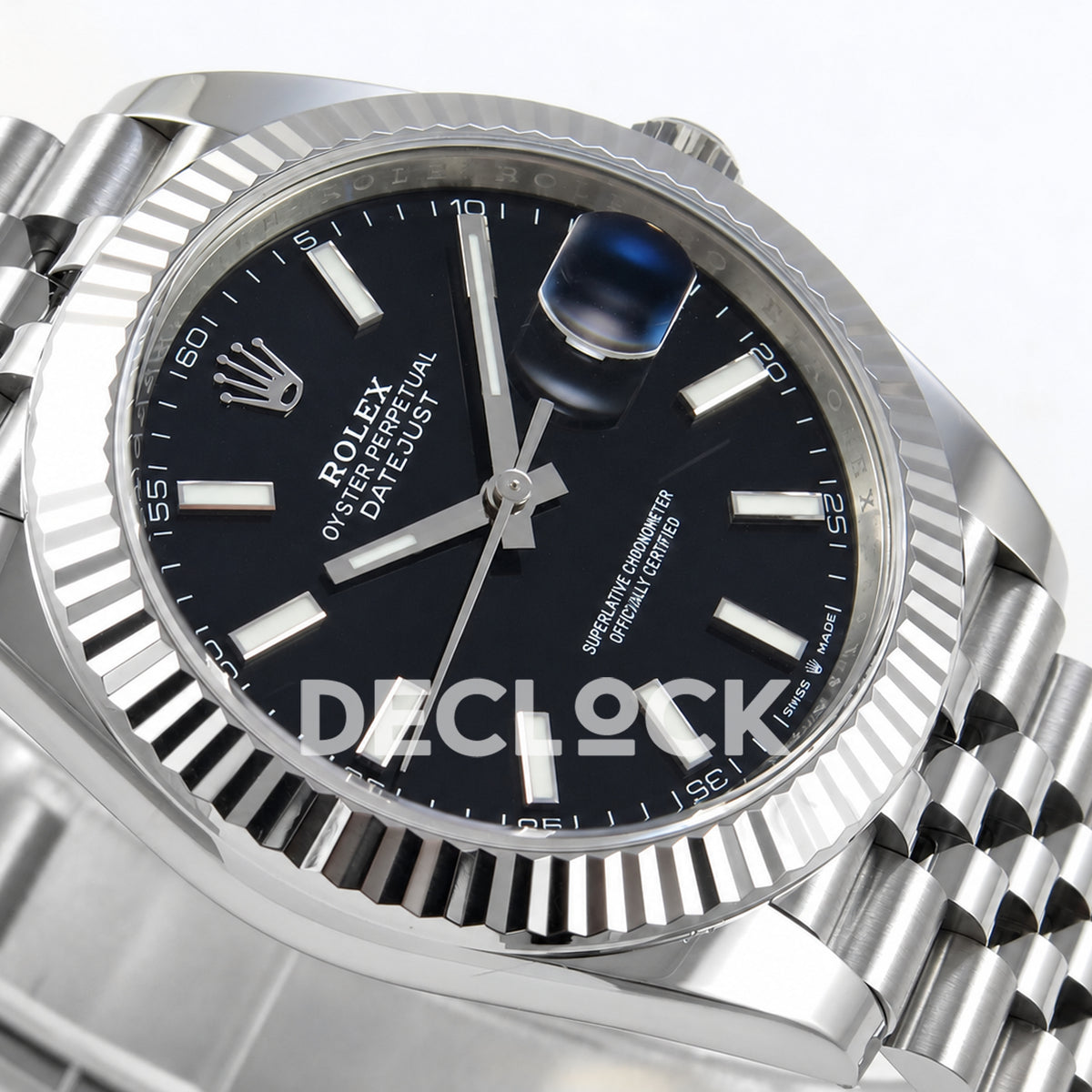 Rolex Datejust 41 126334 Black Stick Dial Jubilee Clean Plus JH3235 V2