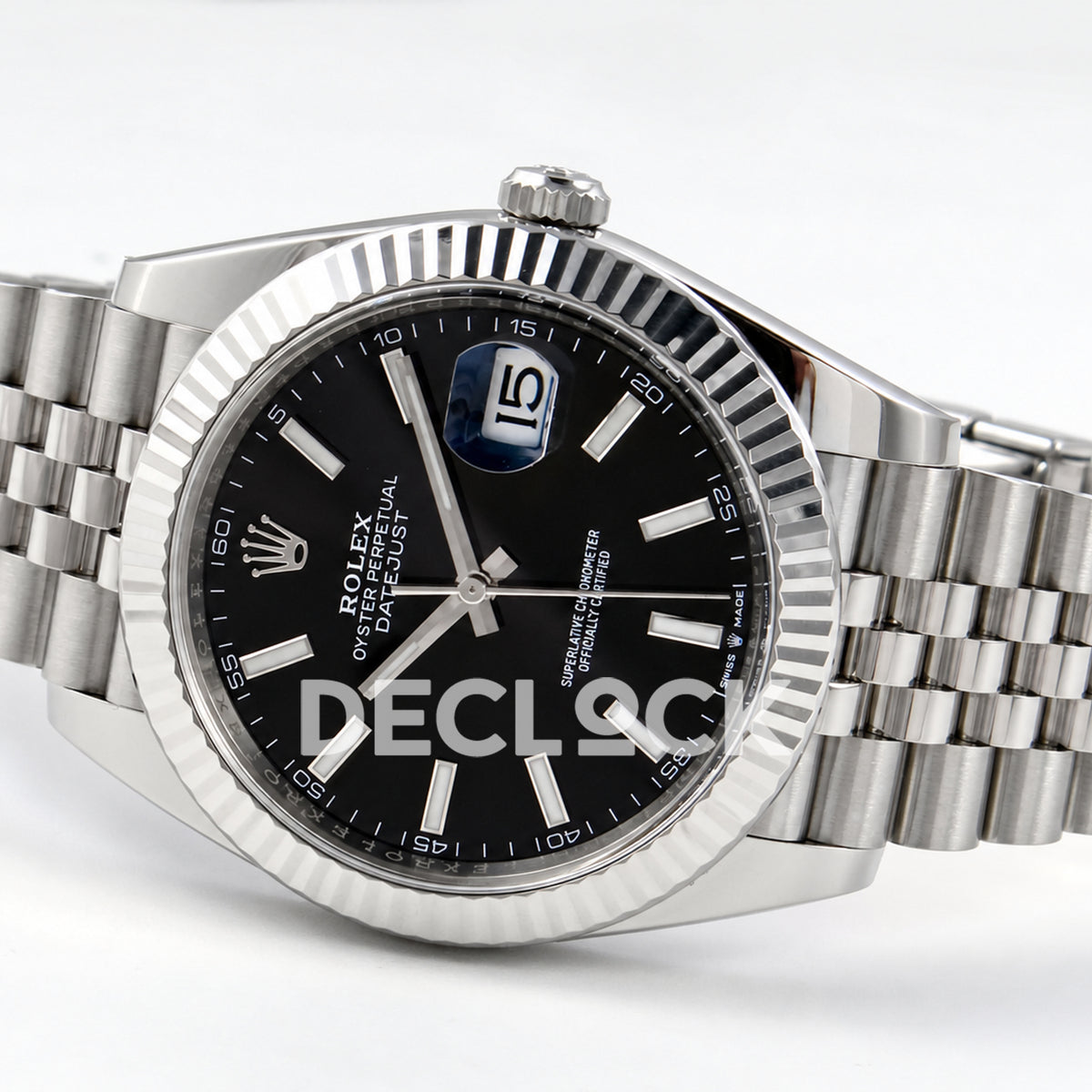 Rolex Datejust 41 126334 Black Stick Dial Jubilee Clean Plus JH3235 V2