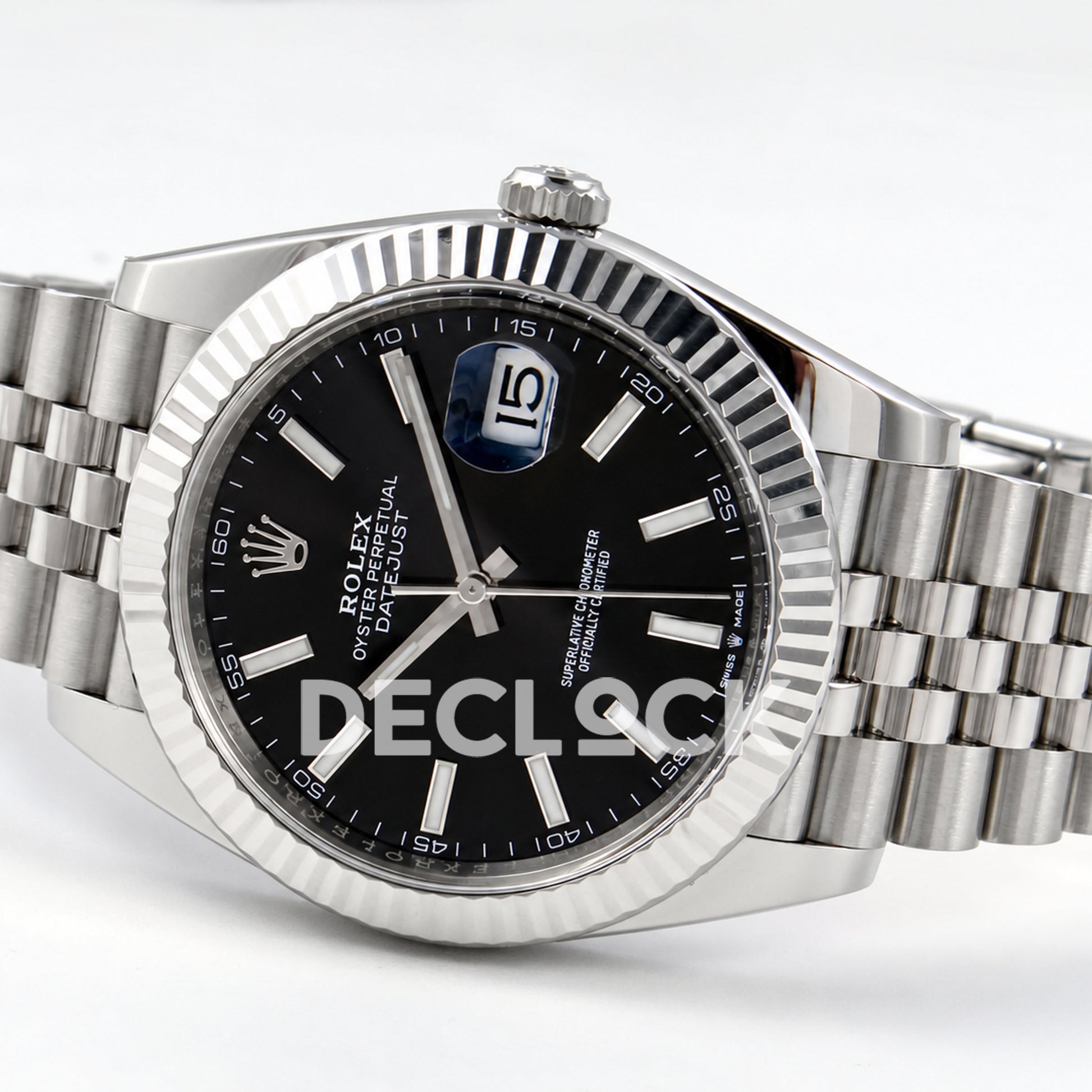 Rolex Datejust 41 126334 Black Stick Dial Jubilee Clean Plus JH3235 V2