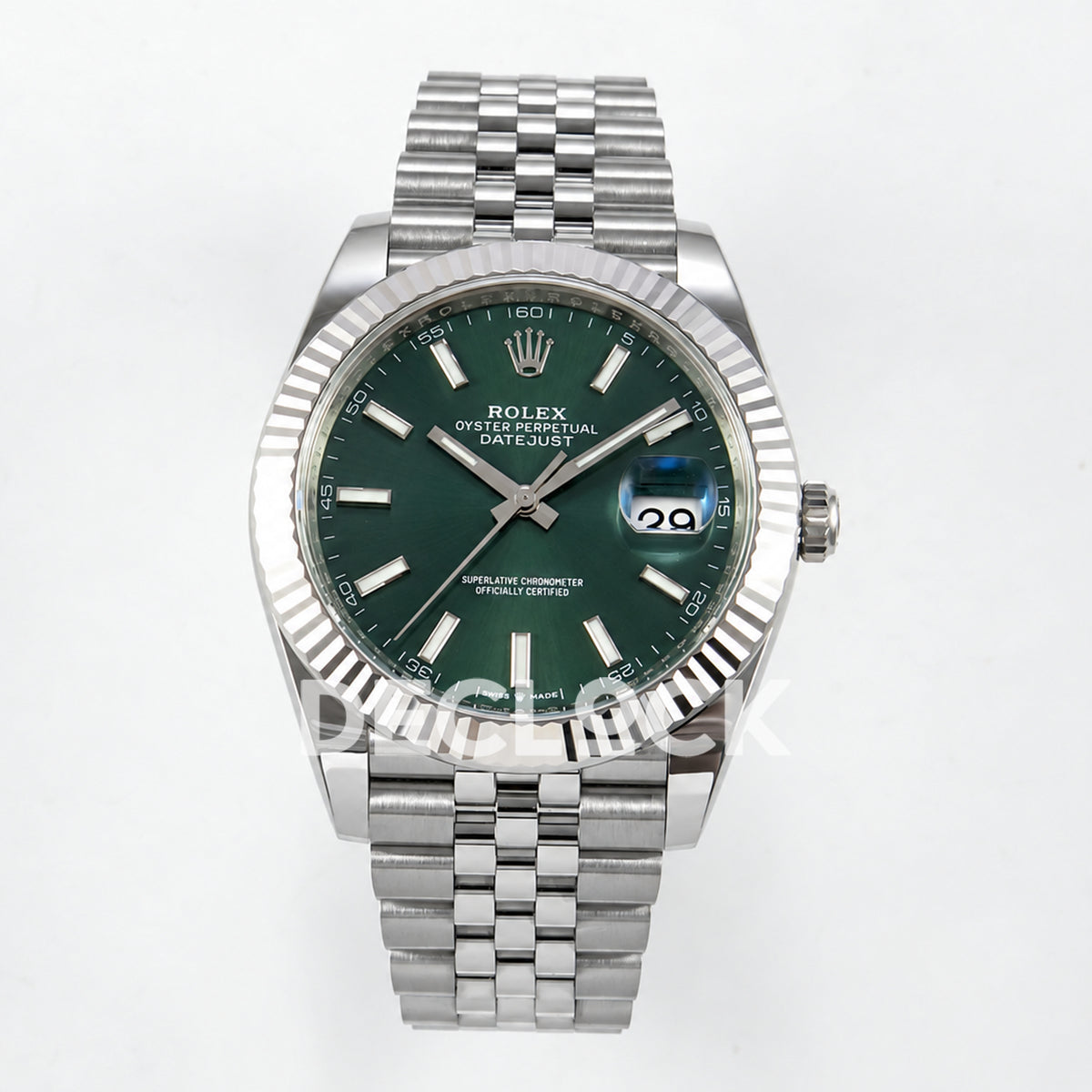 Rolex Datejust 41 126334 Green Stick Dial Jubilee Clean Plus JH3235 V2
