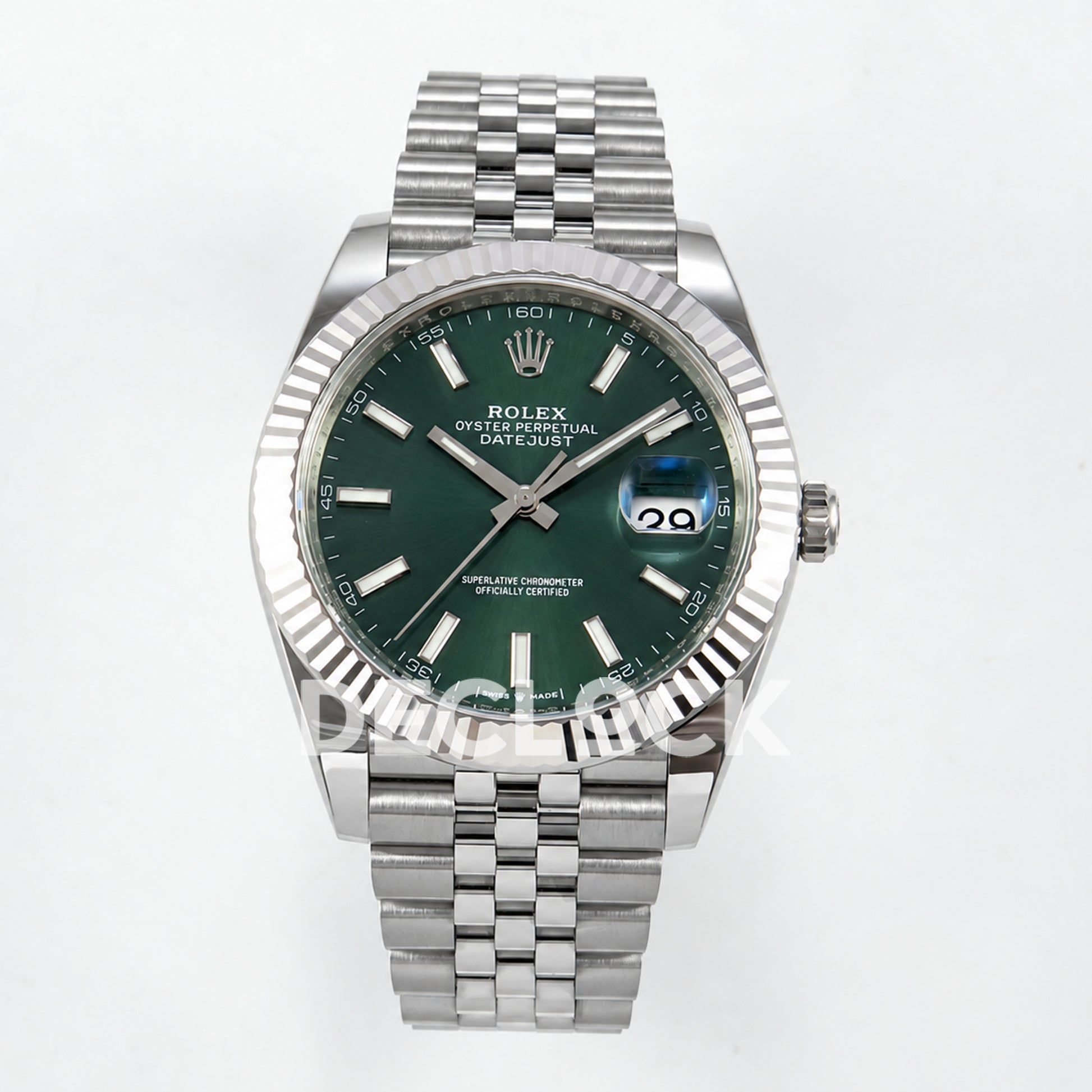 Rolex Datejust 41 126334 Green Stick Dial Jubilee Clean Plus JH3235 V2
