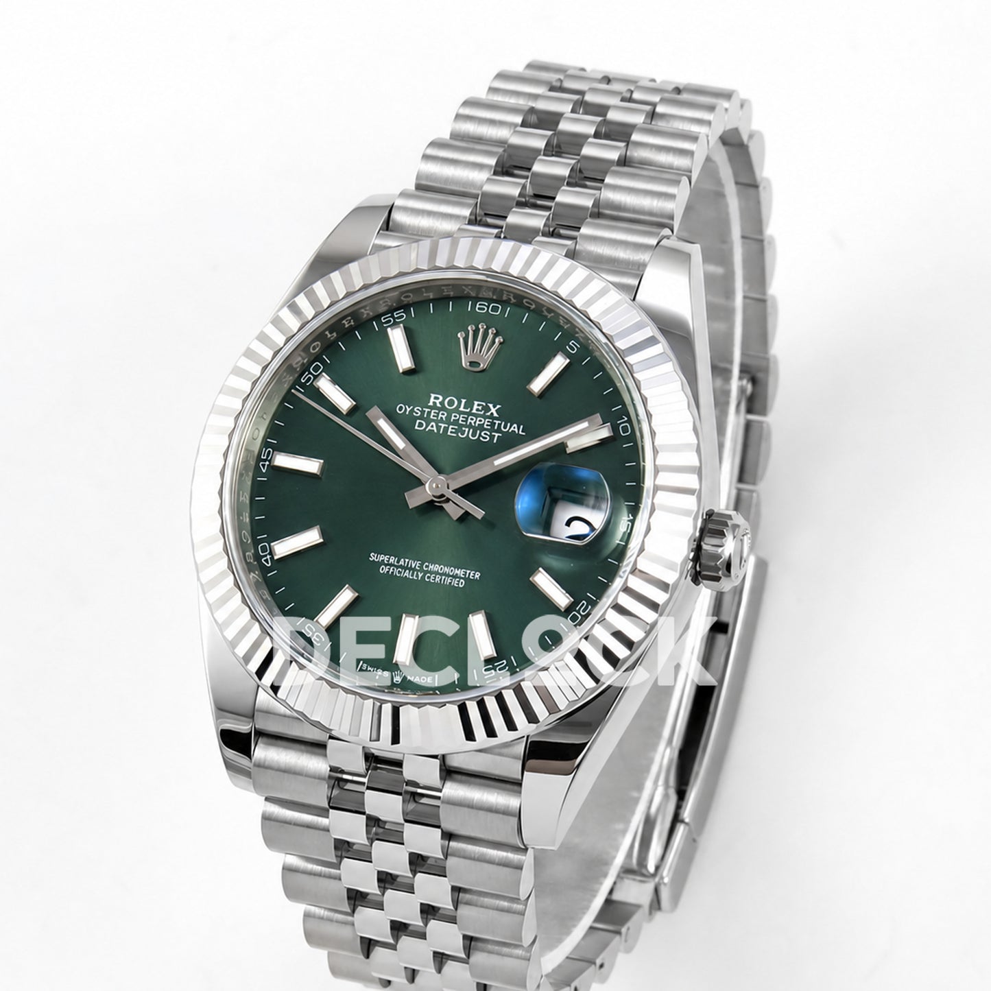 Rolex Datejust 41 126334 Green Stick Dial Jubilee Clean Plus JH3235 V2