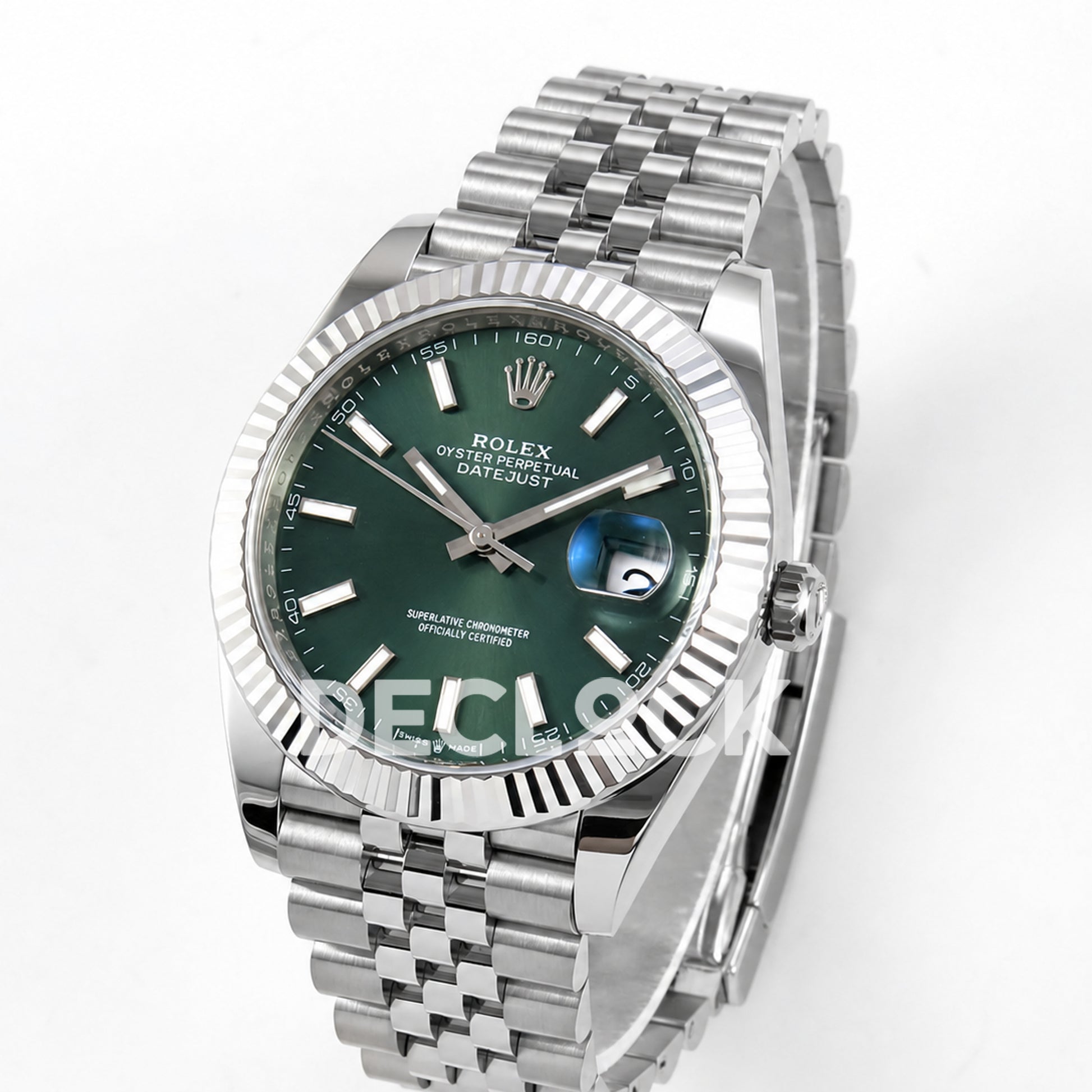 Rolex Datejust 41 126334 Green Stick Dial Jubilee Clean Plus JH3235 V2