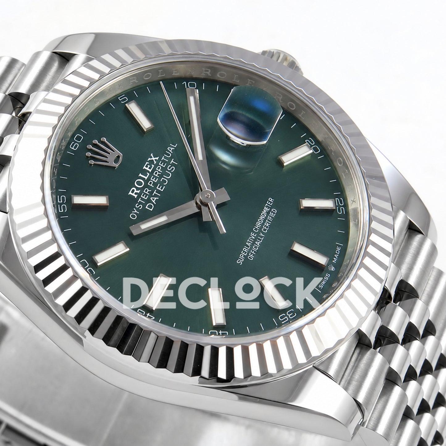 Rolex Datejust 41 126334 Green Stick Dial Jubilee Clean Plus JH3235 V2