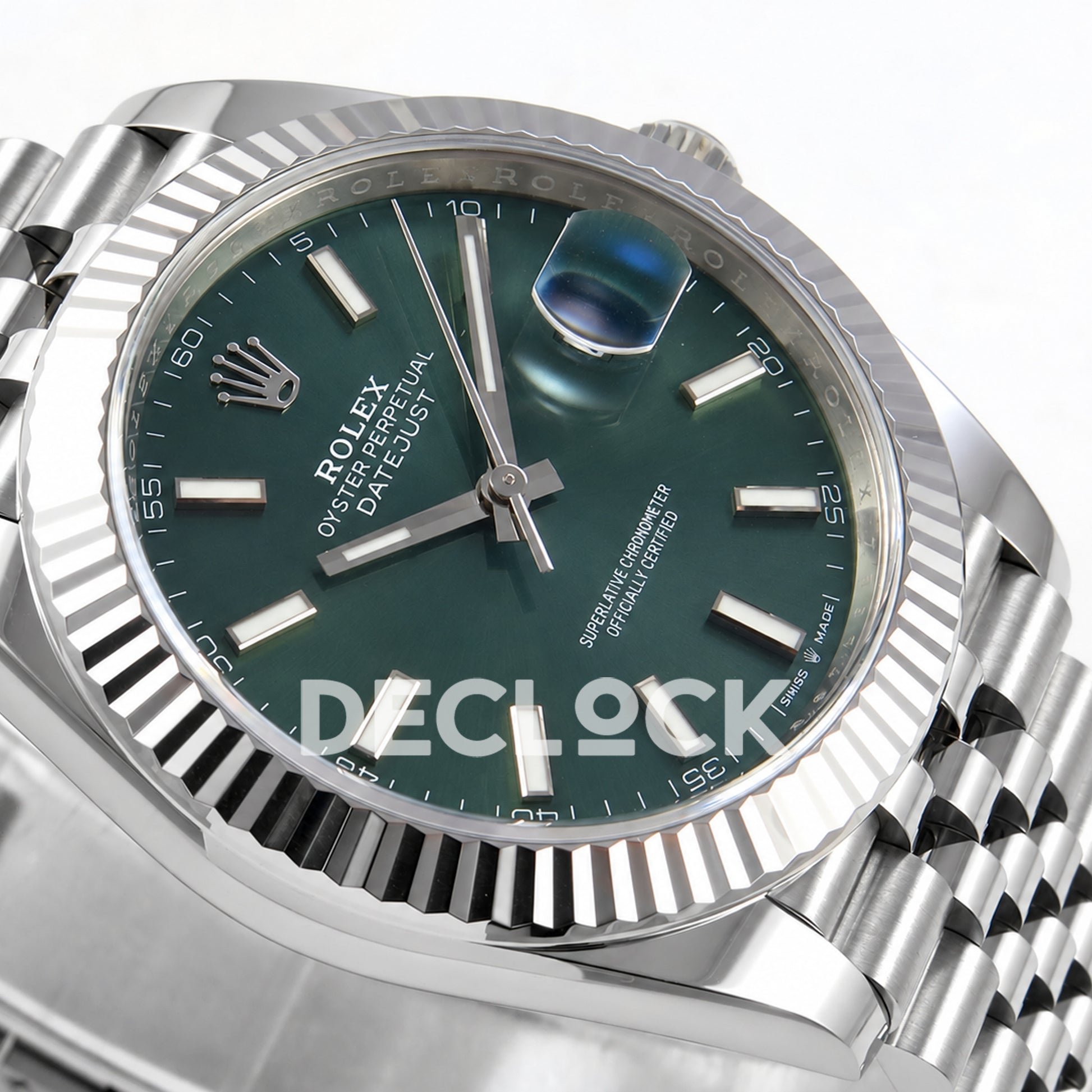 Rolex Datejust 41 126334 Green Stick Dial Jubilee Clean Plus JH3235 V2