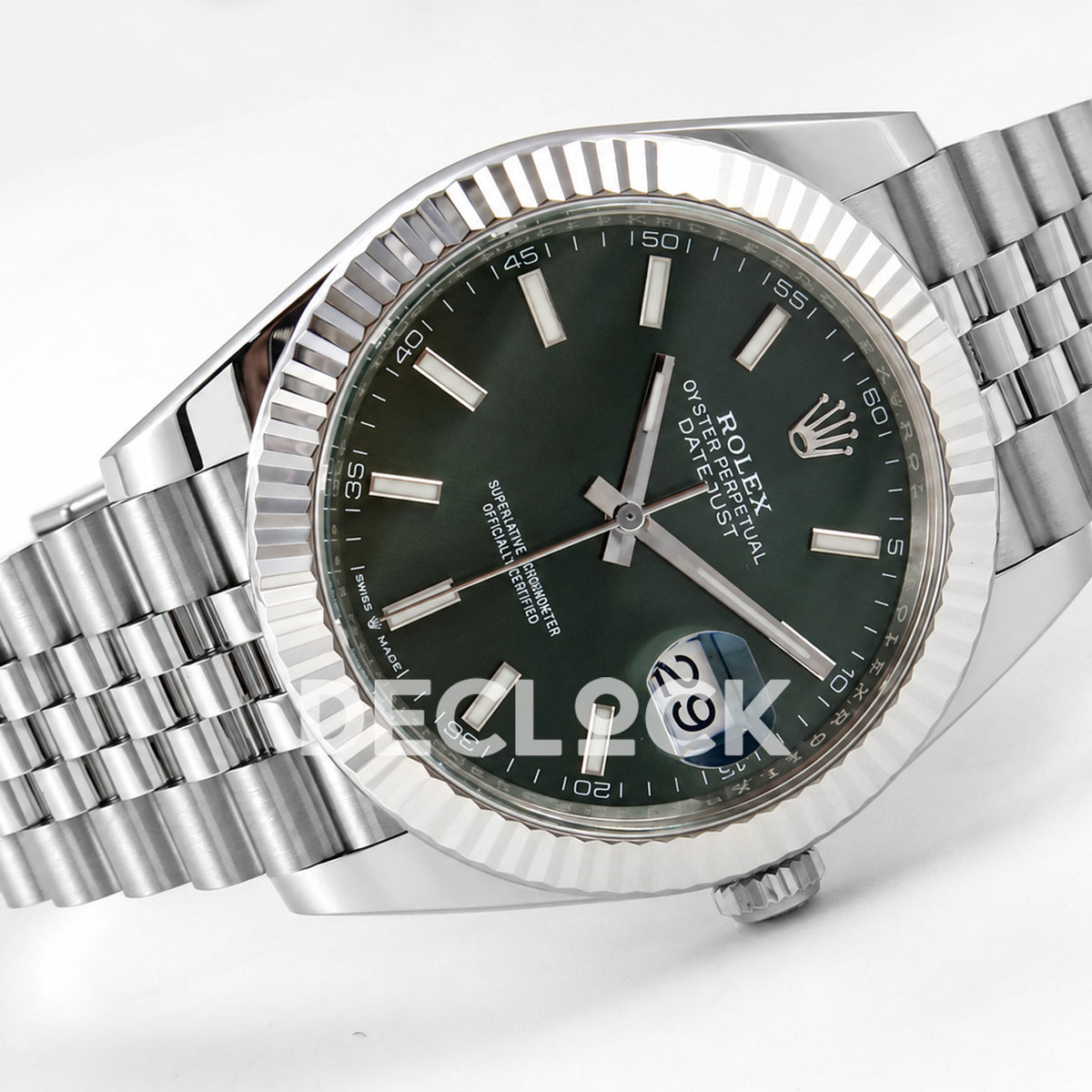 Rolex Datejust 41 126334 Green Stick Dial Jubilee Clean Plus JH3235 V2