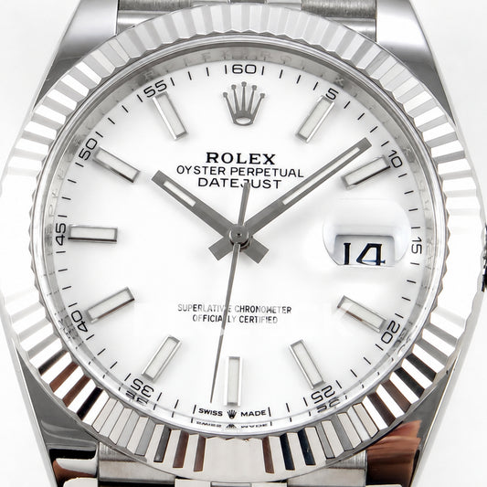 Rolex Datejust 41 126334 White Stick Dial Jubilee Clean Plus JH3235 V2