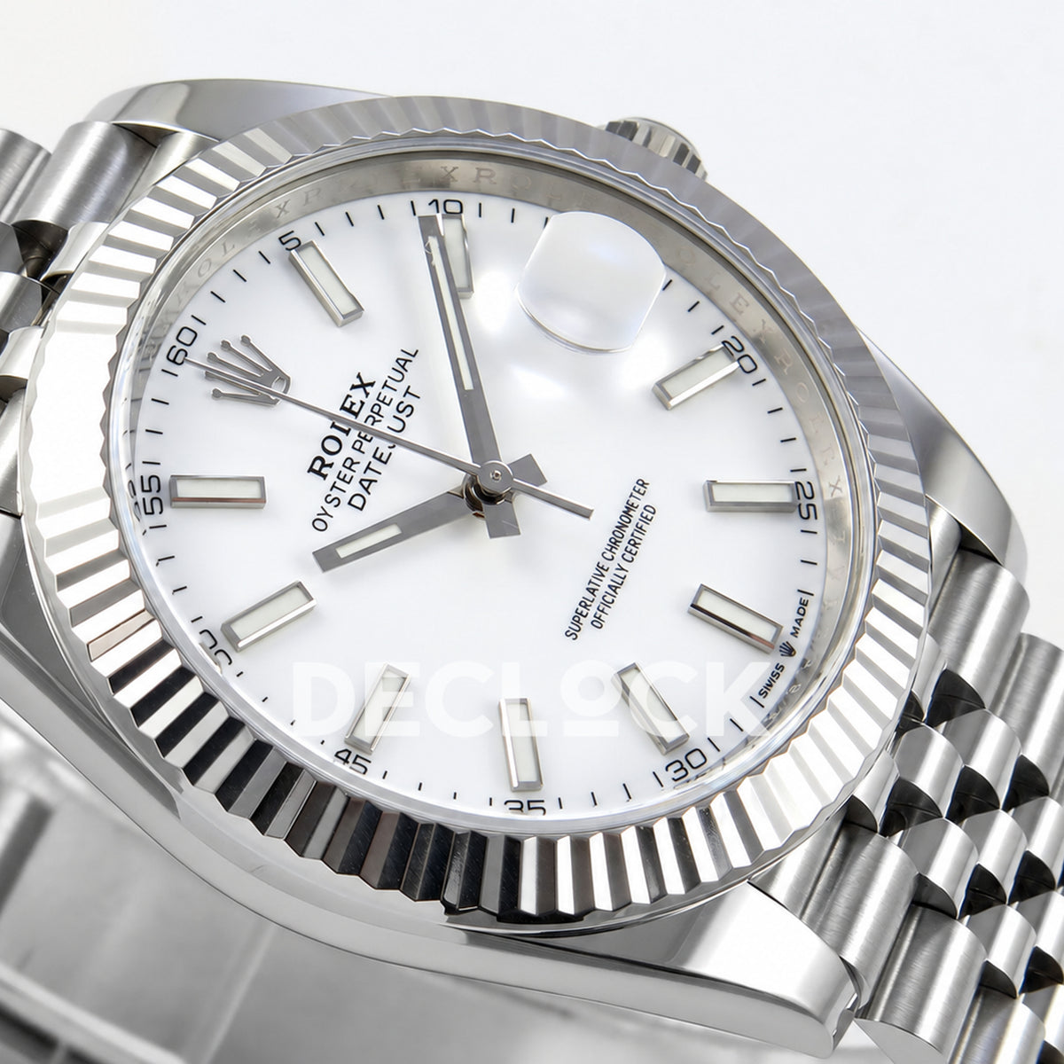 Rolex Datejust 41 126334 White Stick Dial Jubilee Clean Plus JH3235 V2