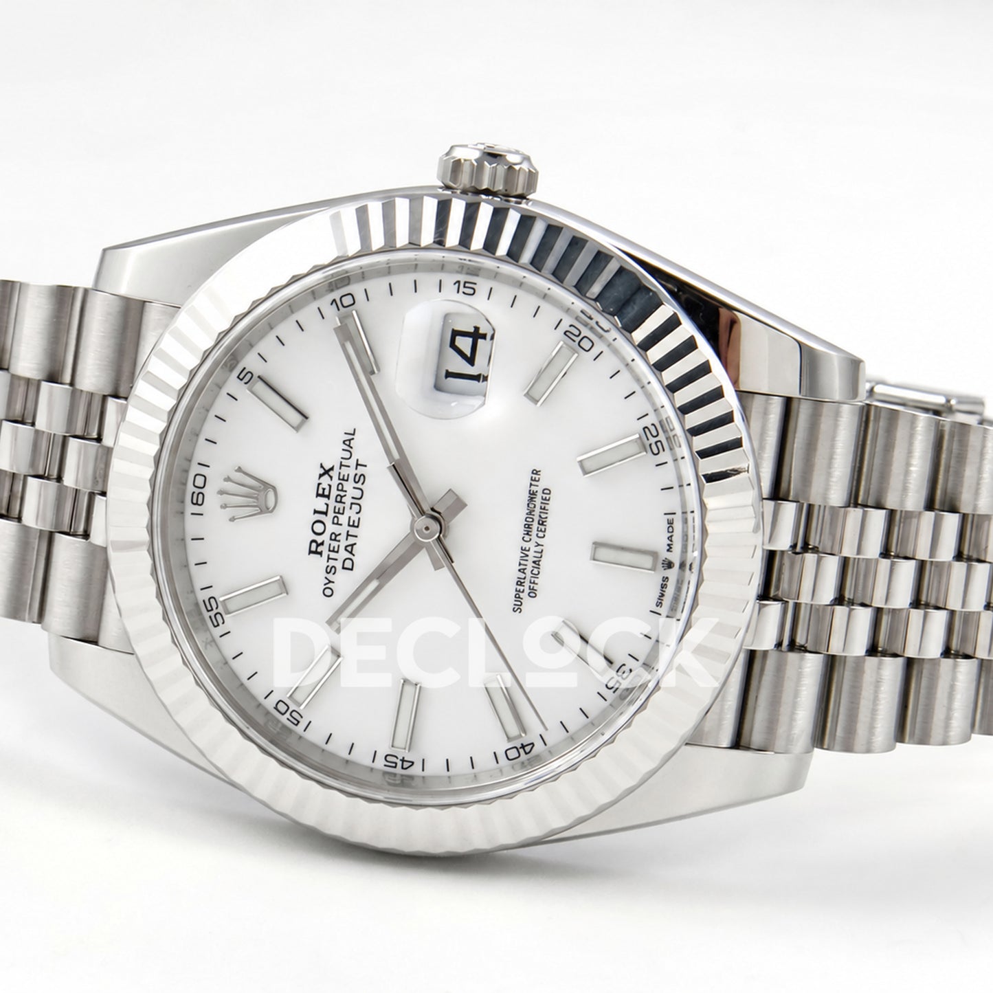 Rolex Datejust 41 126334 White Stick Dial Jubilee Clean Plus JH3235 V2