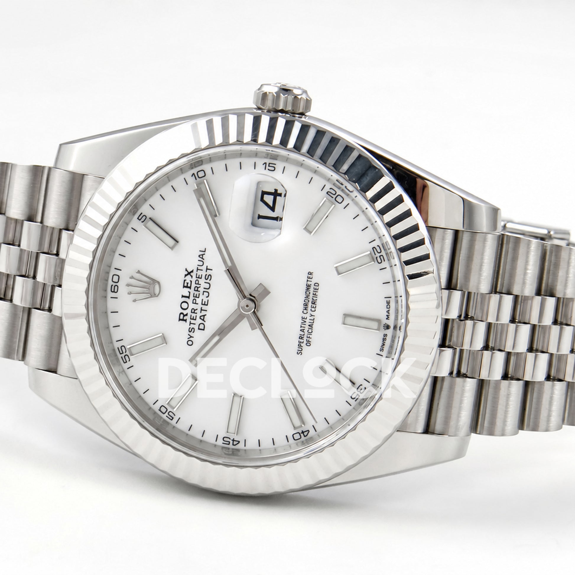Rolex Datejust 41 126334 White Stick Dial Jubilee Clean Plus JH3235 V2