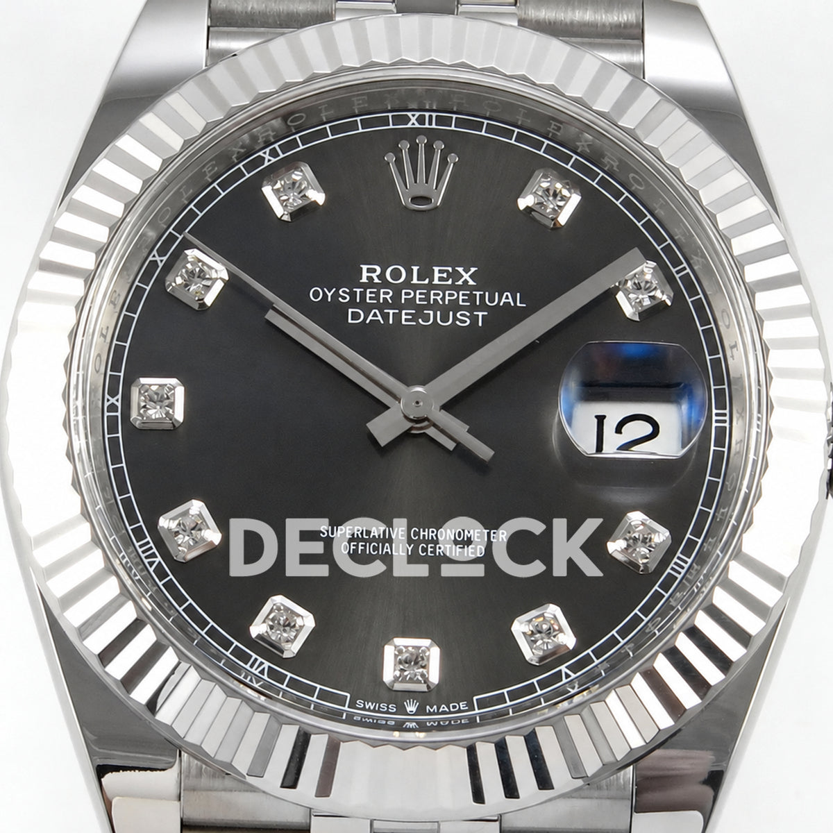 Rolex Datejust 41 126334 Grey Diamonds Jubilee Clean Plus JH3235 V2