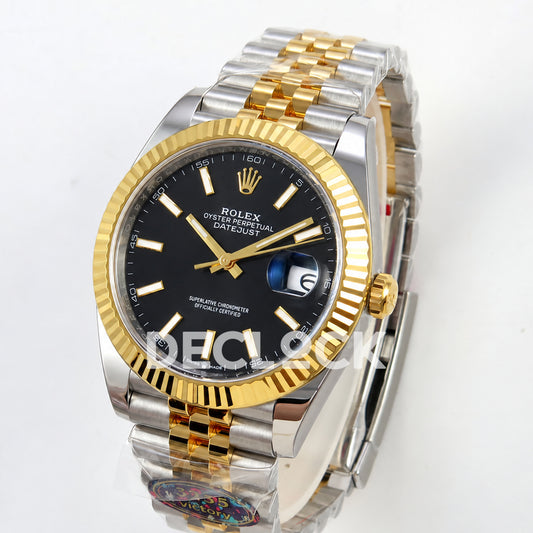 Rolex Datejust 41 126333 Black Stick Dial Jubilee VF DD3235
