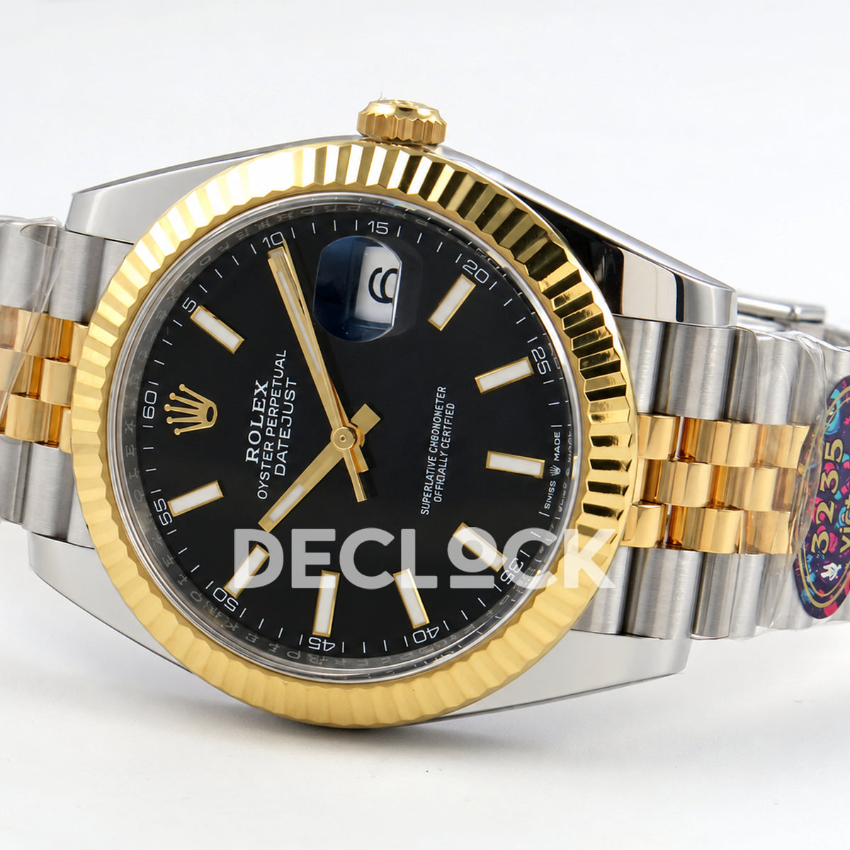 Rolex Datejust 41 126333 Black Stick Dial Jubilee VF DD3235