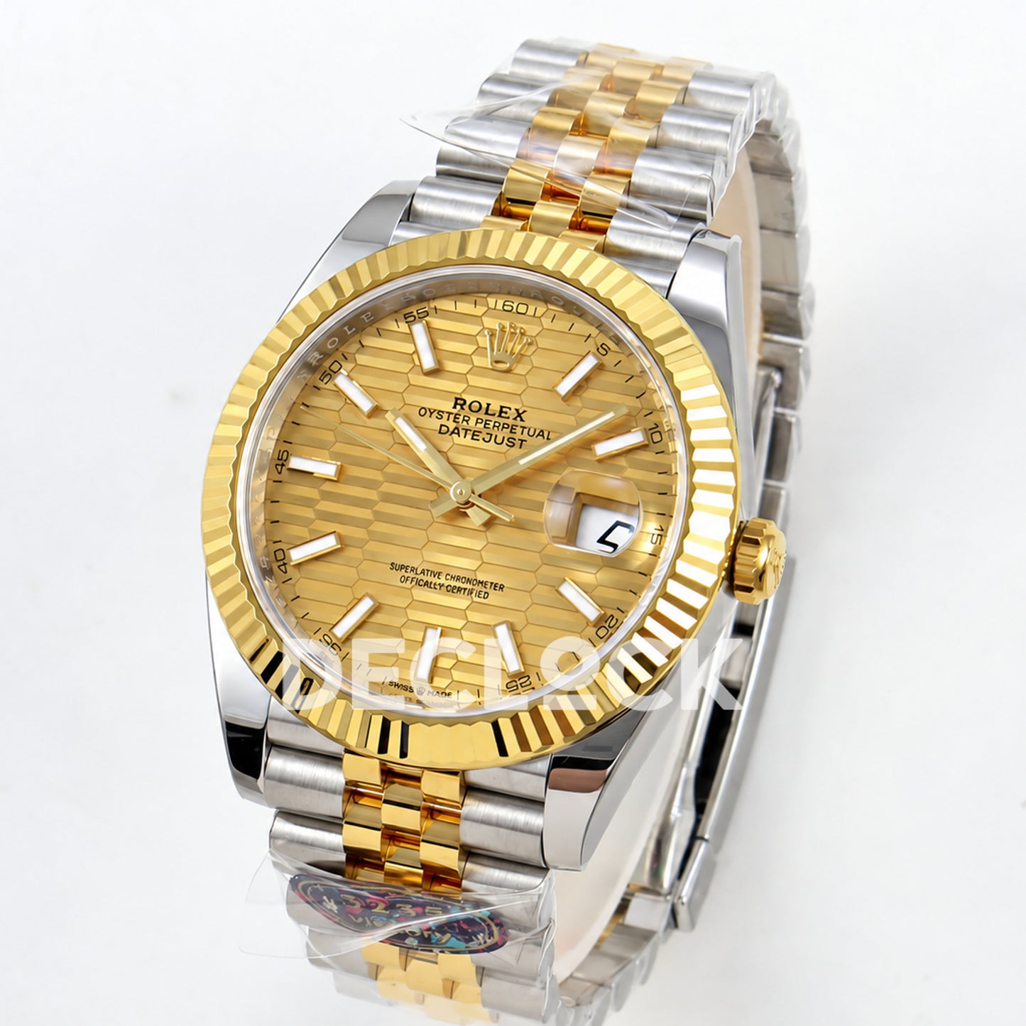 Rolex Datejust 41 126333 Yellow Gold Textured Dial Jubilee VF DD3235
