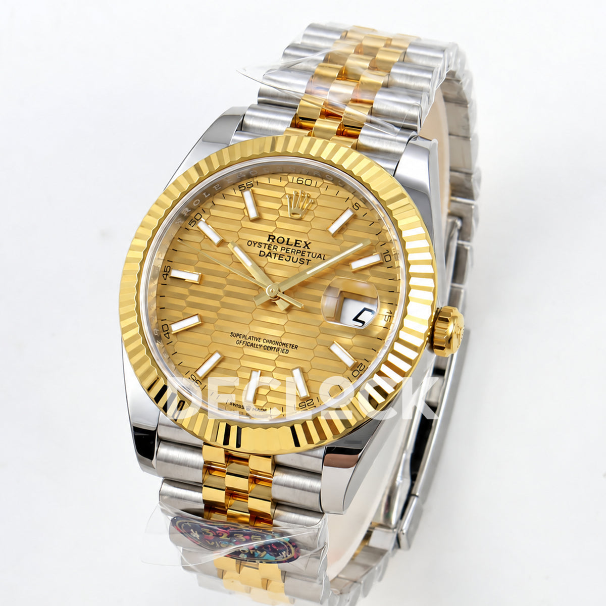 Rolex Datejust 41 126333 Yellow Gold Textured Dial Jubilee VF DD3235