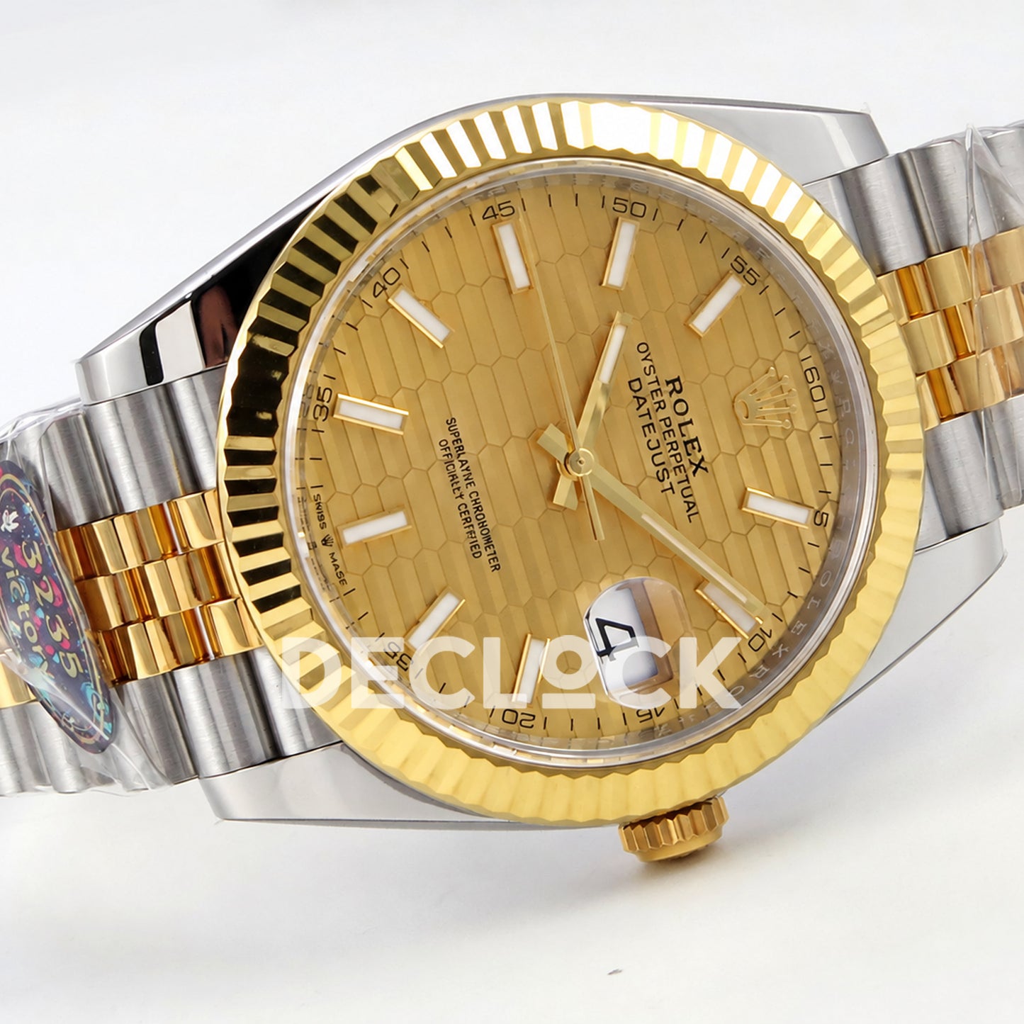 Rolex Datejust 41 126333 Yellow Gold Textured Dial Jubilee VF DD3235