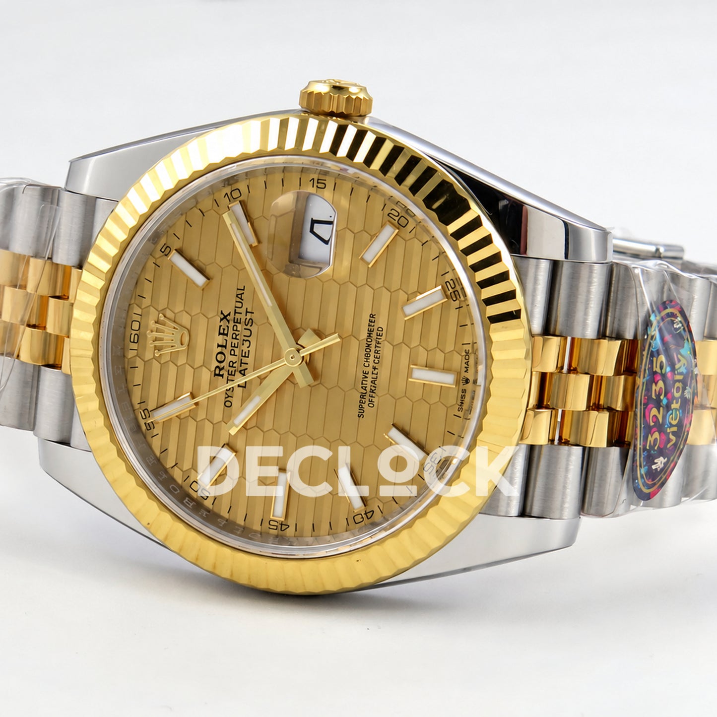 Rolex Datejust 41 126333 Yellow Gold Textured Dial Jubilee VF DD3235
