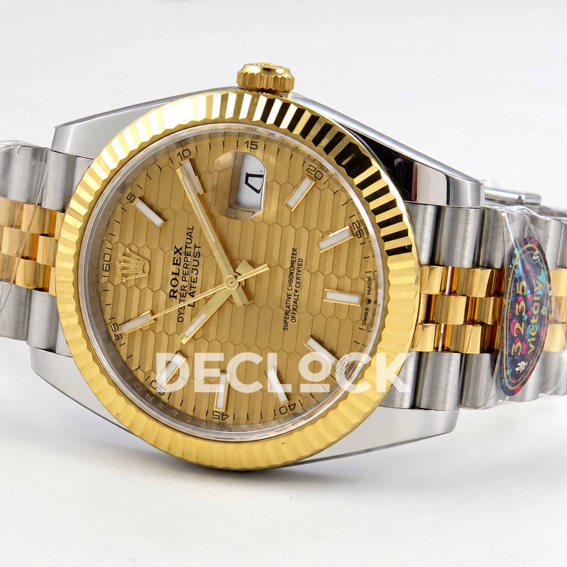 Rolex Datejust 41 126333 Yellow Gold Textured Dial Jubilee VF DD3235