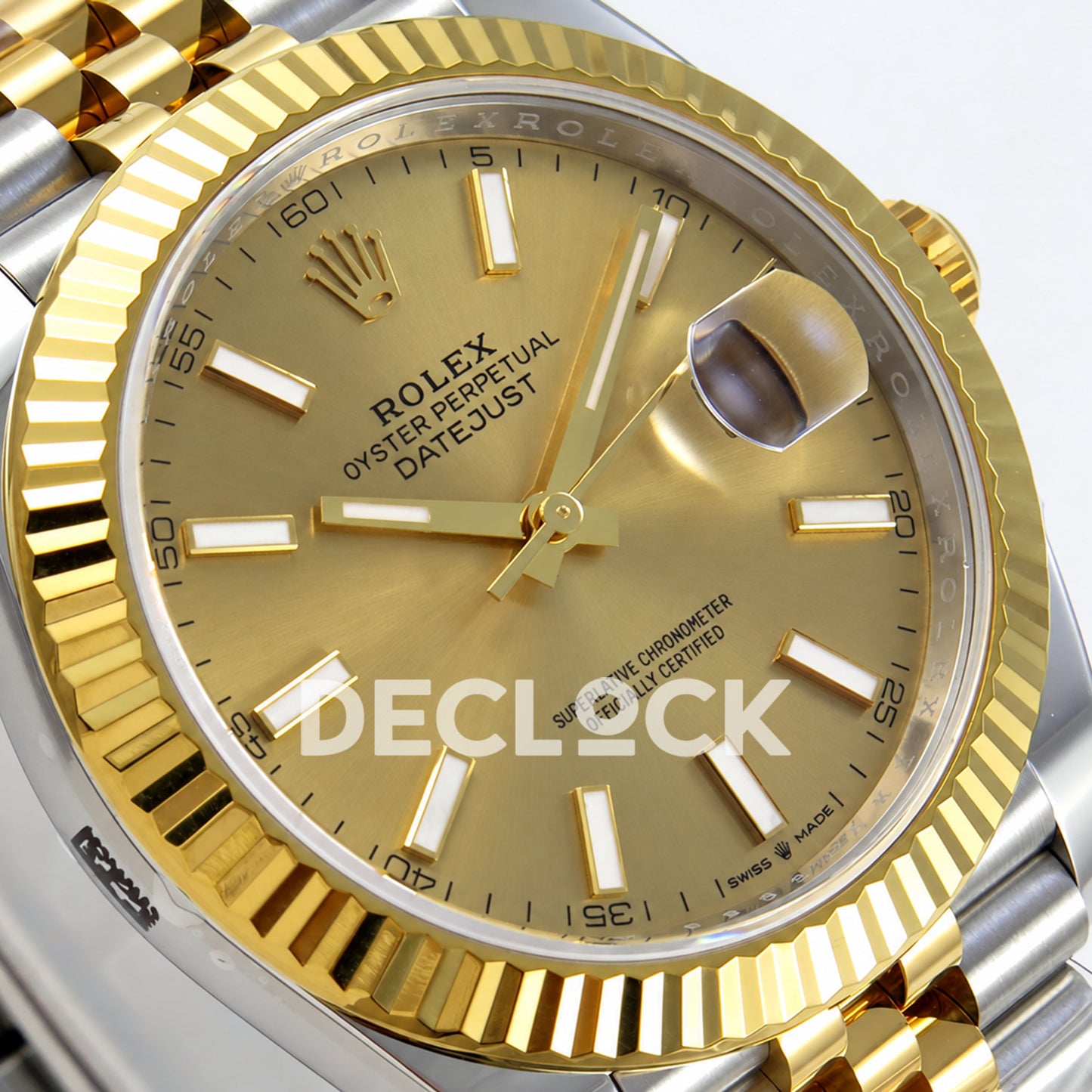 Rolex Datejust 41 126333 Yellow Gold Stick Dial Jubilee VF DD3235